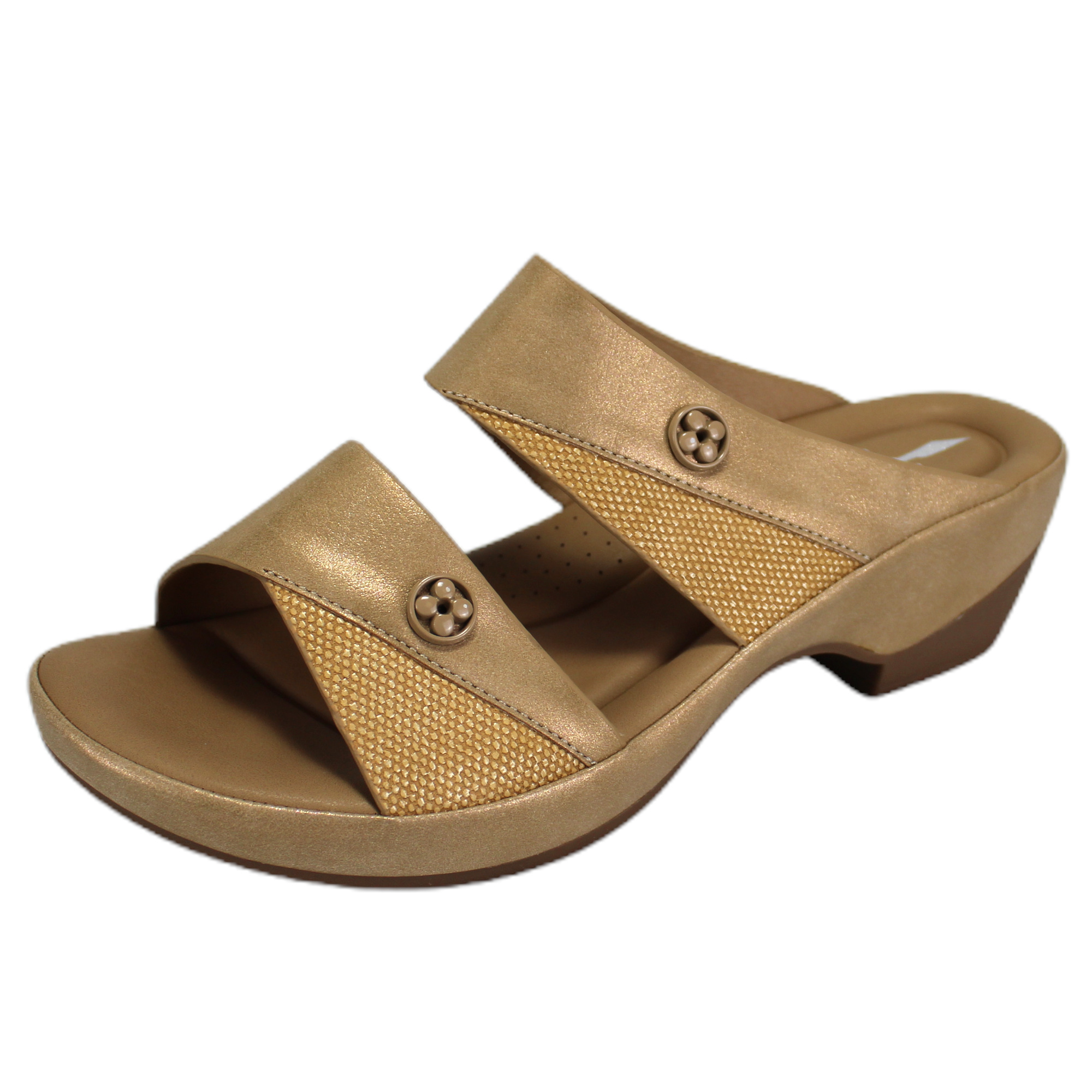 SANDALIA CASUAL MUJER TACO MEDIO H53 YASSNE MARRON - 4