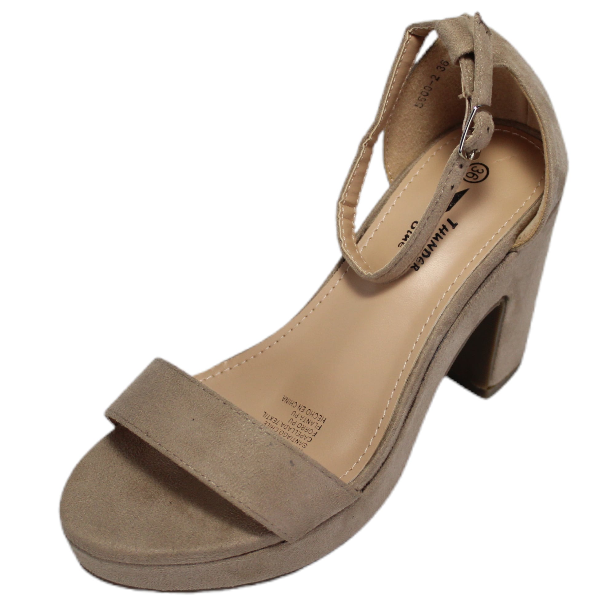 SANDALIA MUJER TACO ALTO 56 YASSNE BEIGE - 2