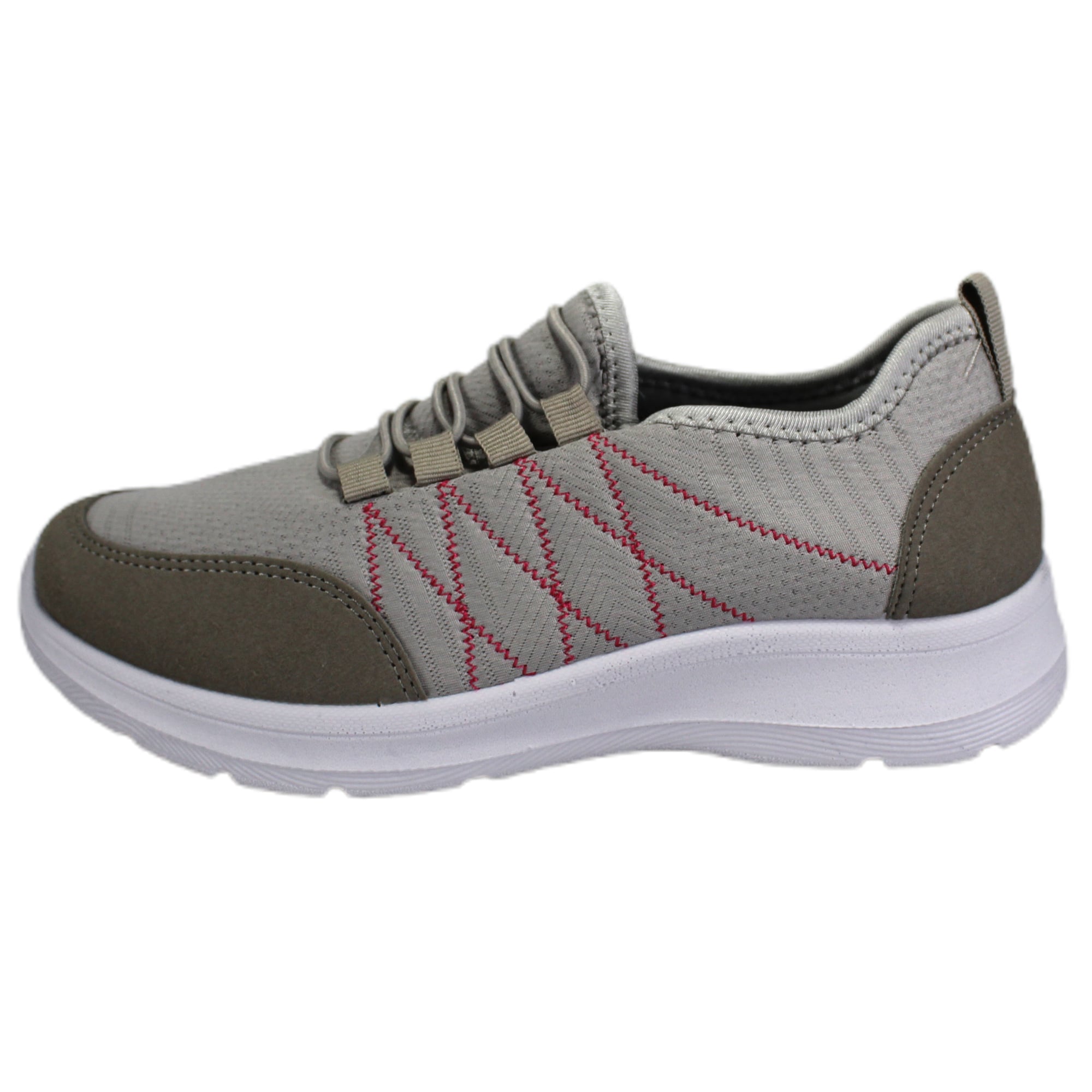 ZAPATILLA DEPORTIVA MUJER ACOLCHADAS YASSNE GRIS - 1