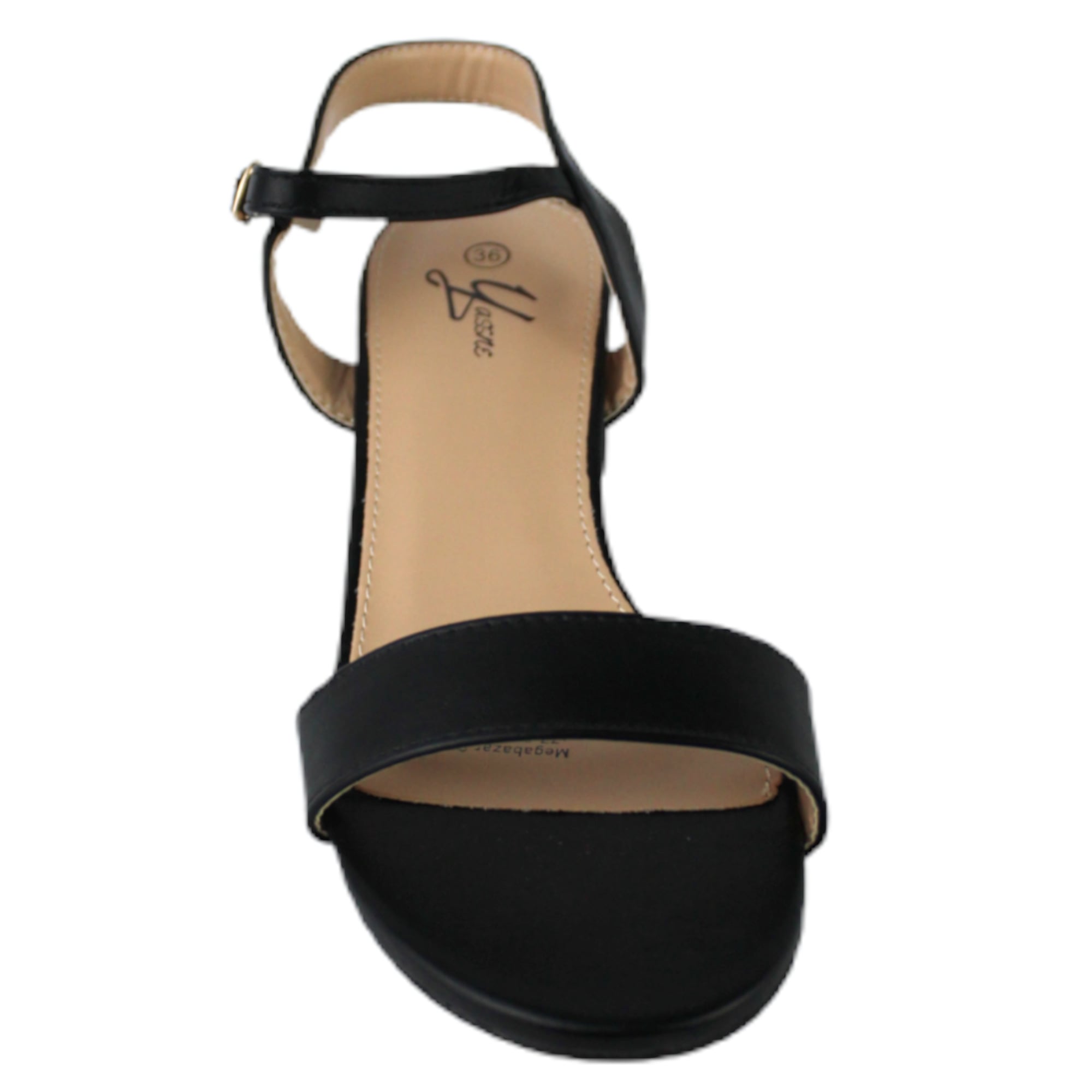 SANDALIA FORMAL MUJER TACO BAJO J5 YASSNE NEGRO - 2