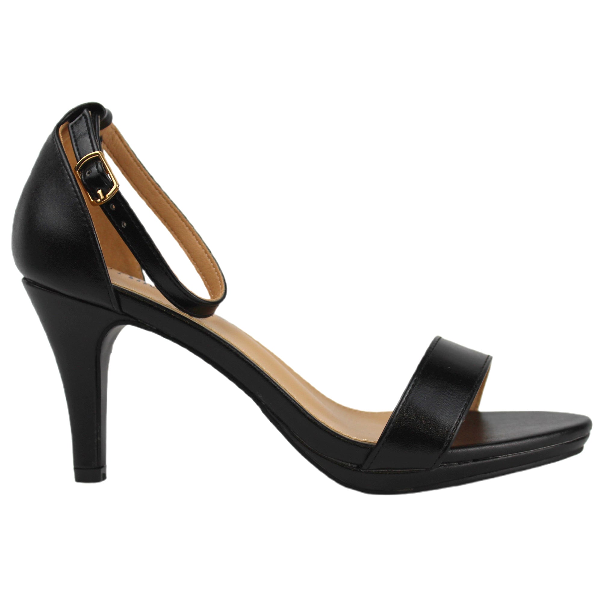 SANDALIA STILETTO MUJER TACO BAJO Z82 YASSNE NEGRO - 1