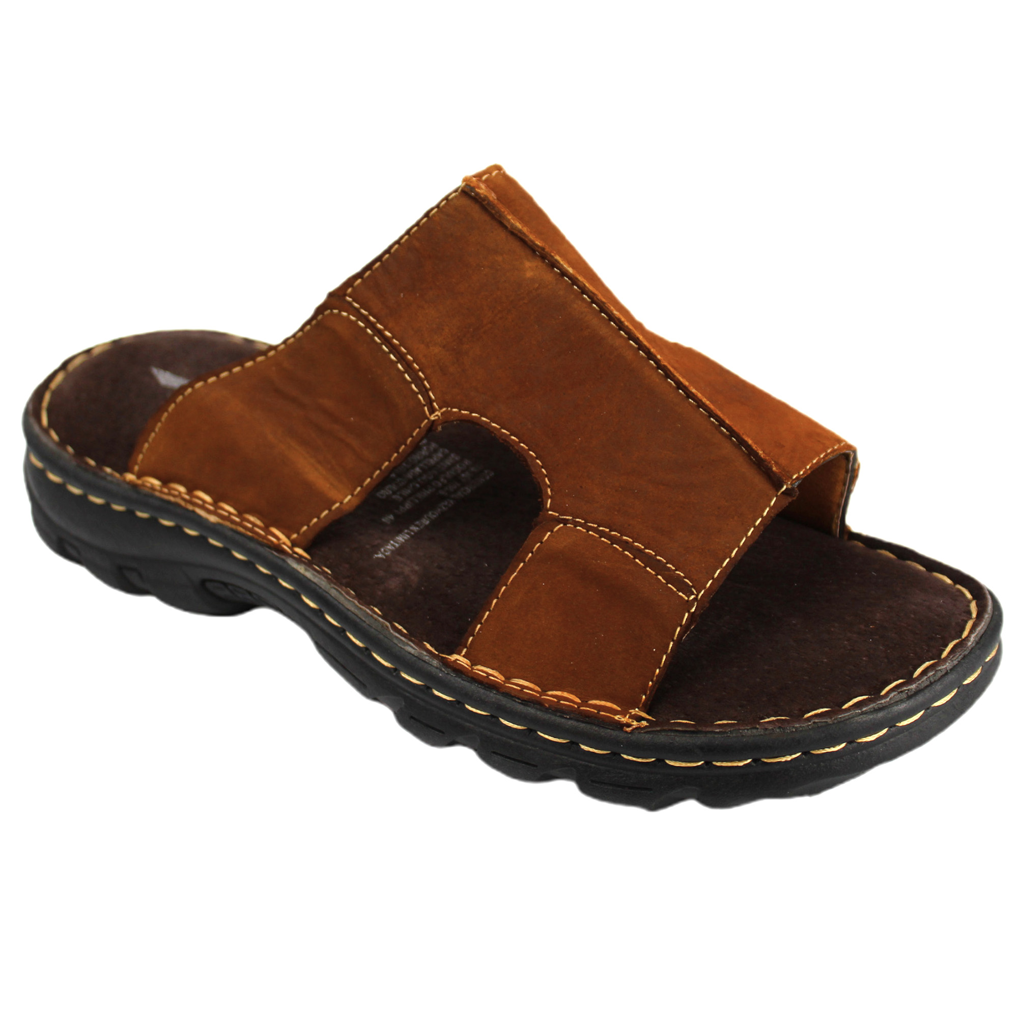 SANDALIA CUERO HOMBRE 226 MARRON - 3