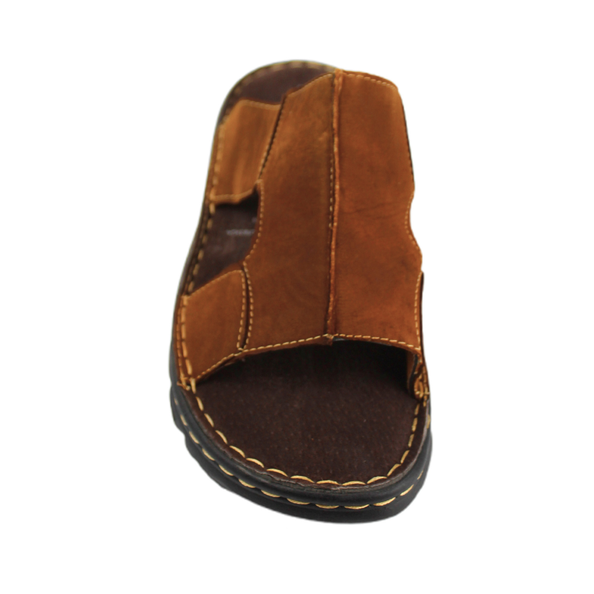 SANDALIA CUERO HOMBRE 226 MARRON - 4