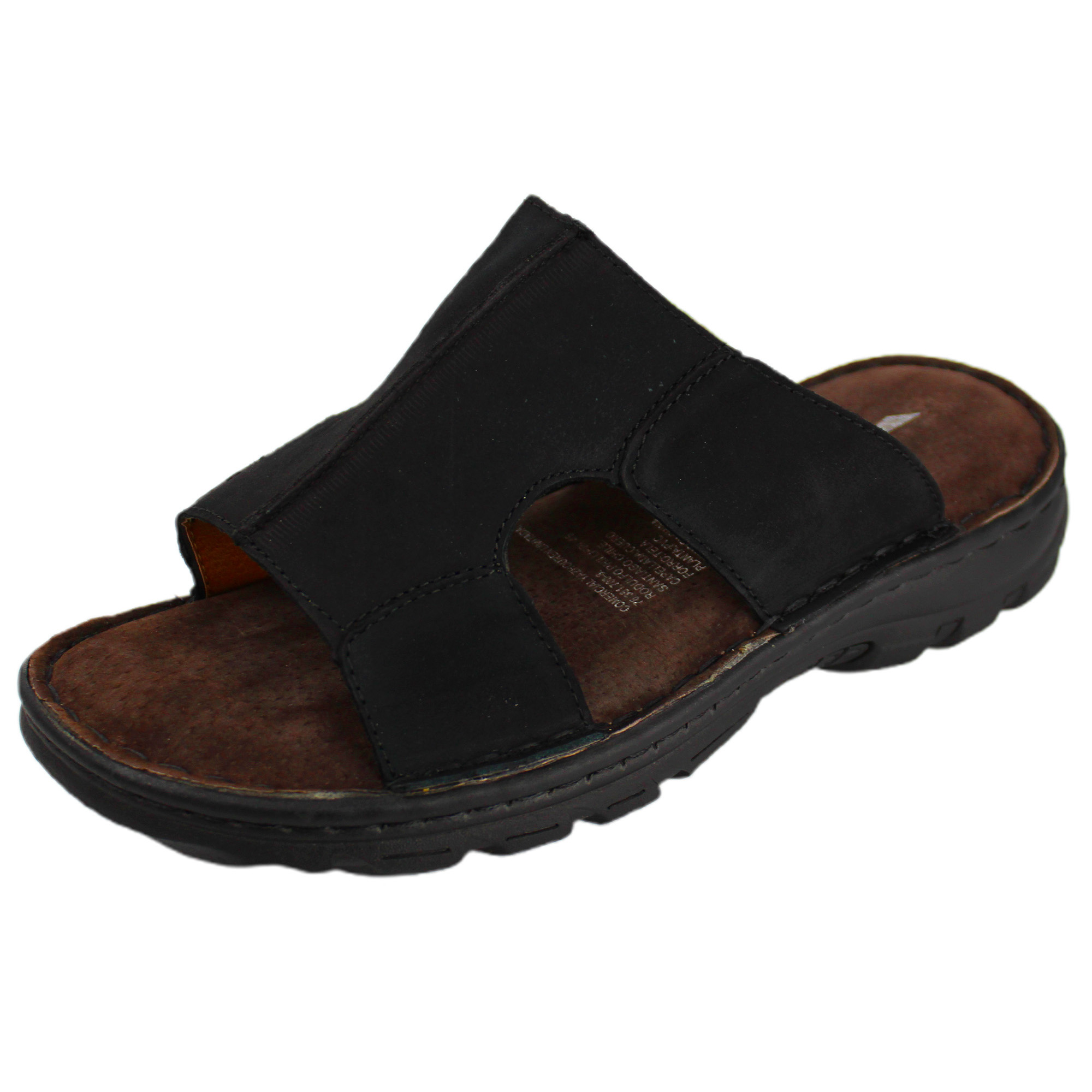 SANDALIA CUERO HOMBRE 226 NEGRO - 2