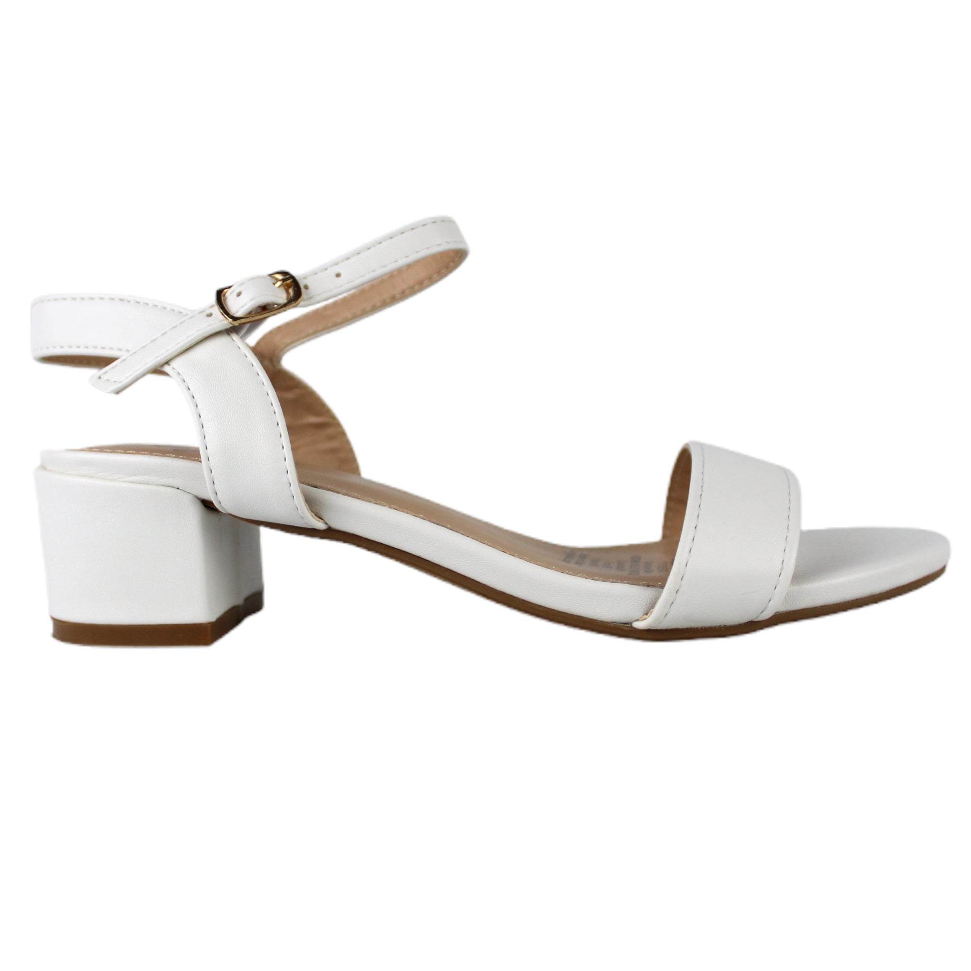 SANDALIA FORMAL MUJER TACO BAJO J5 YASSNE BLANCO - 1
