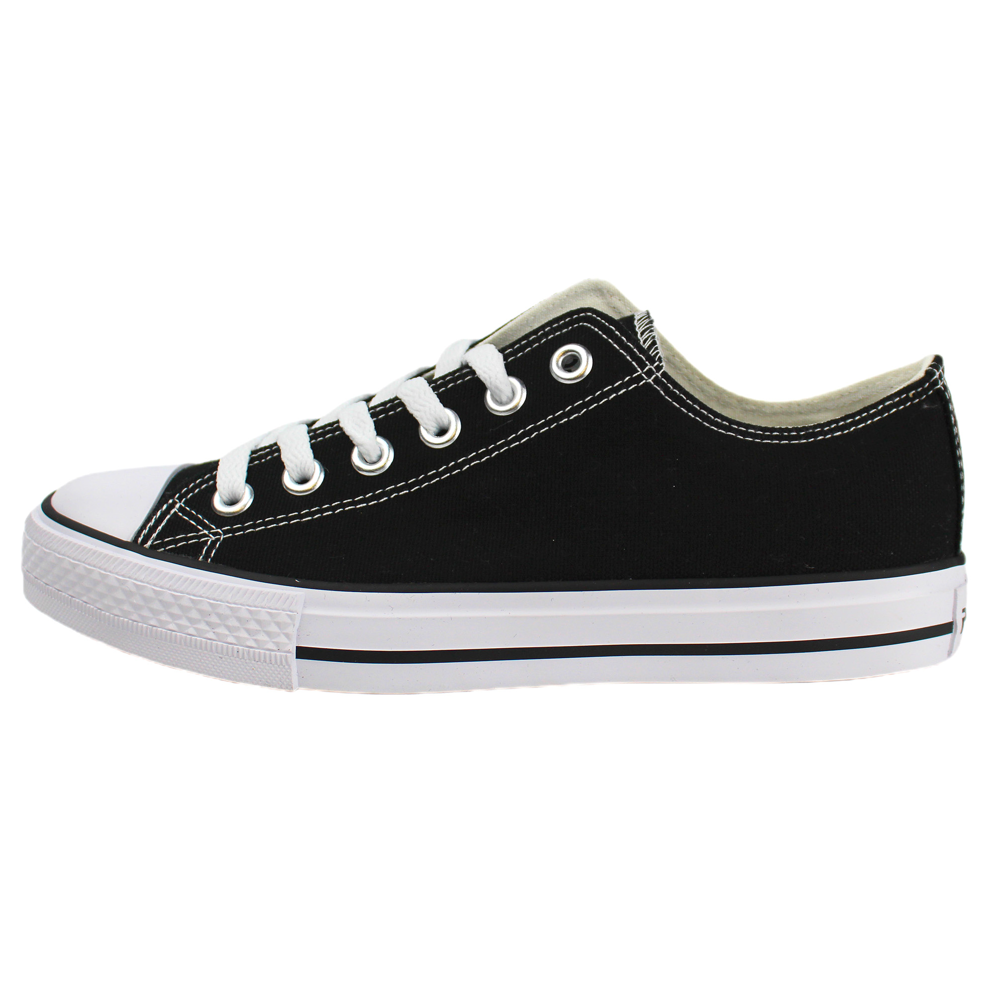 ZAPATILLA URBANA DE LONA PARA MUJER G1 YASSNE NEGRO - 4