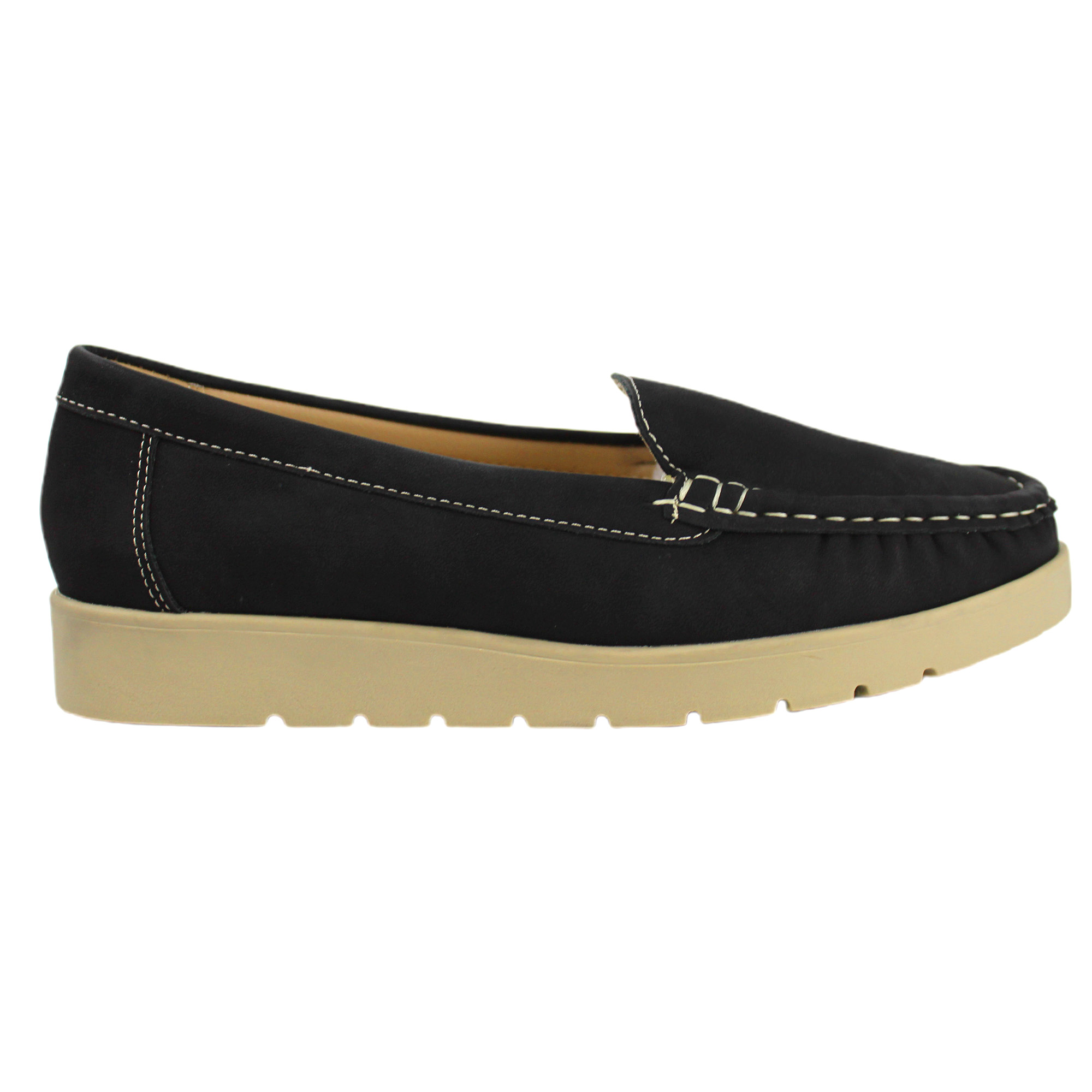 ZAPATO MUJER COMODO Y LIVIANO BZX YASSNE NEGRO - 1