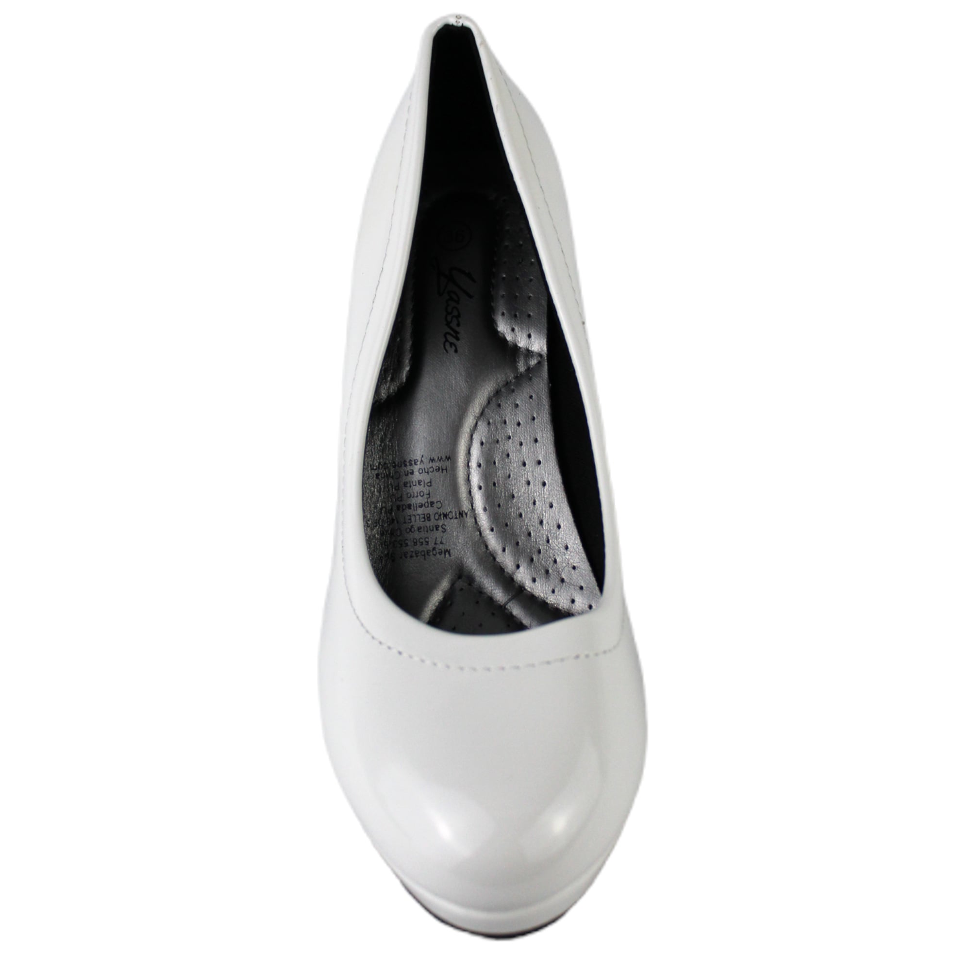 ZAPATO DE FIESTA MUJER TACO ALTO 45 YASSNE BLANCO - 4