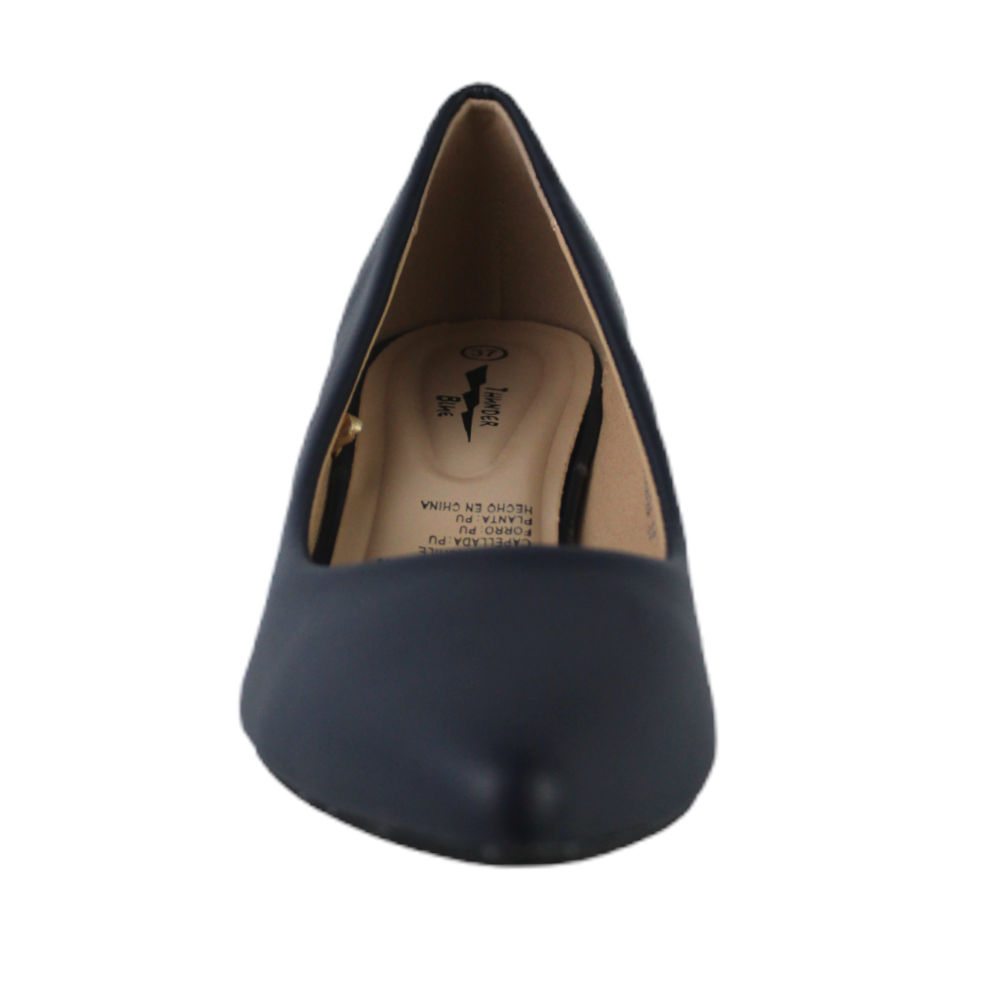 ZAPATO MUJER TACO BAJO 10 YASSNE AZUL - 4