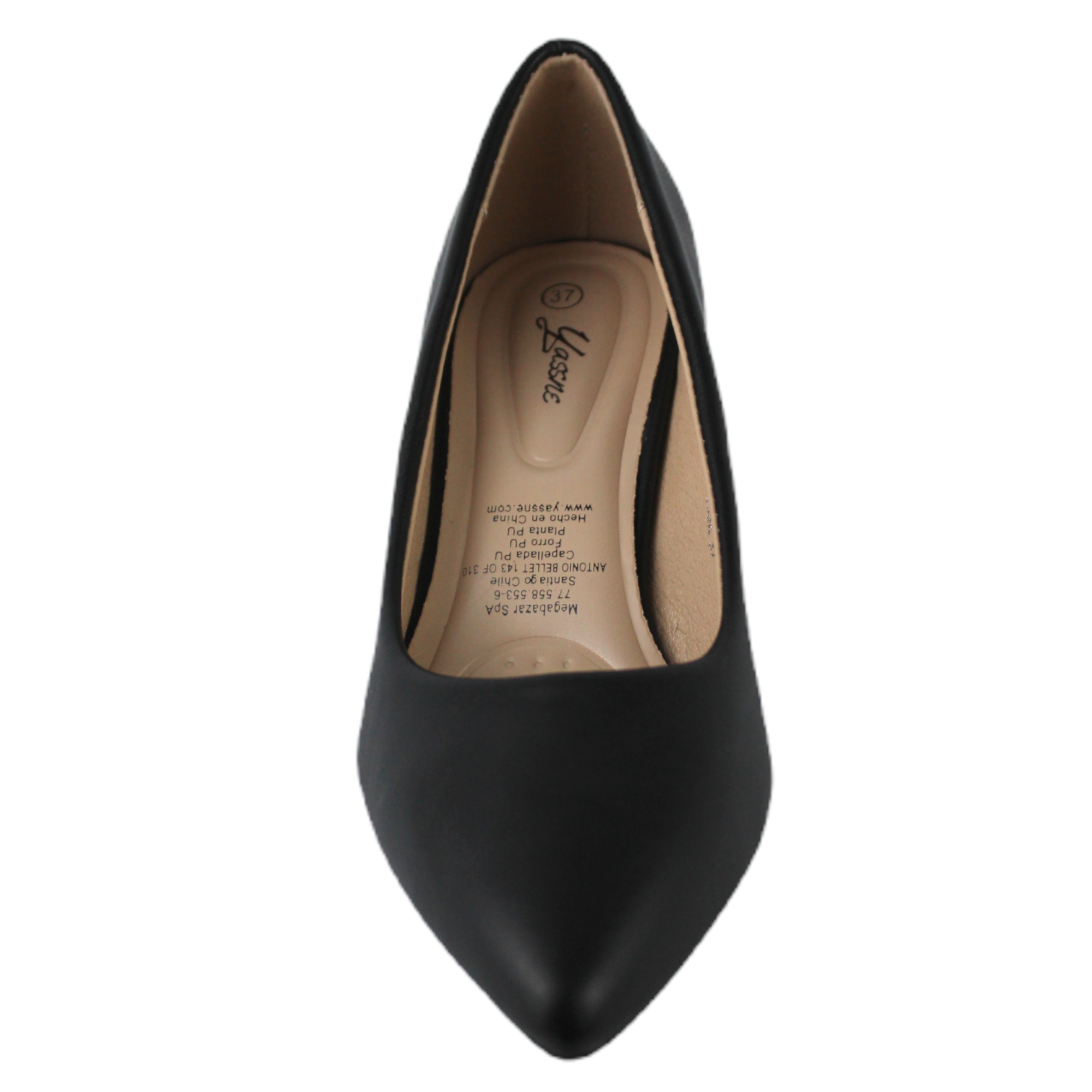 ZAPATO MUJER TACO BAJO 10 YASSNE NEGRO - 3