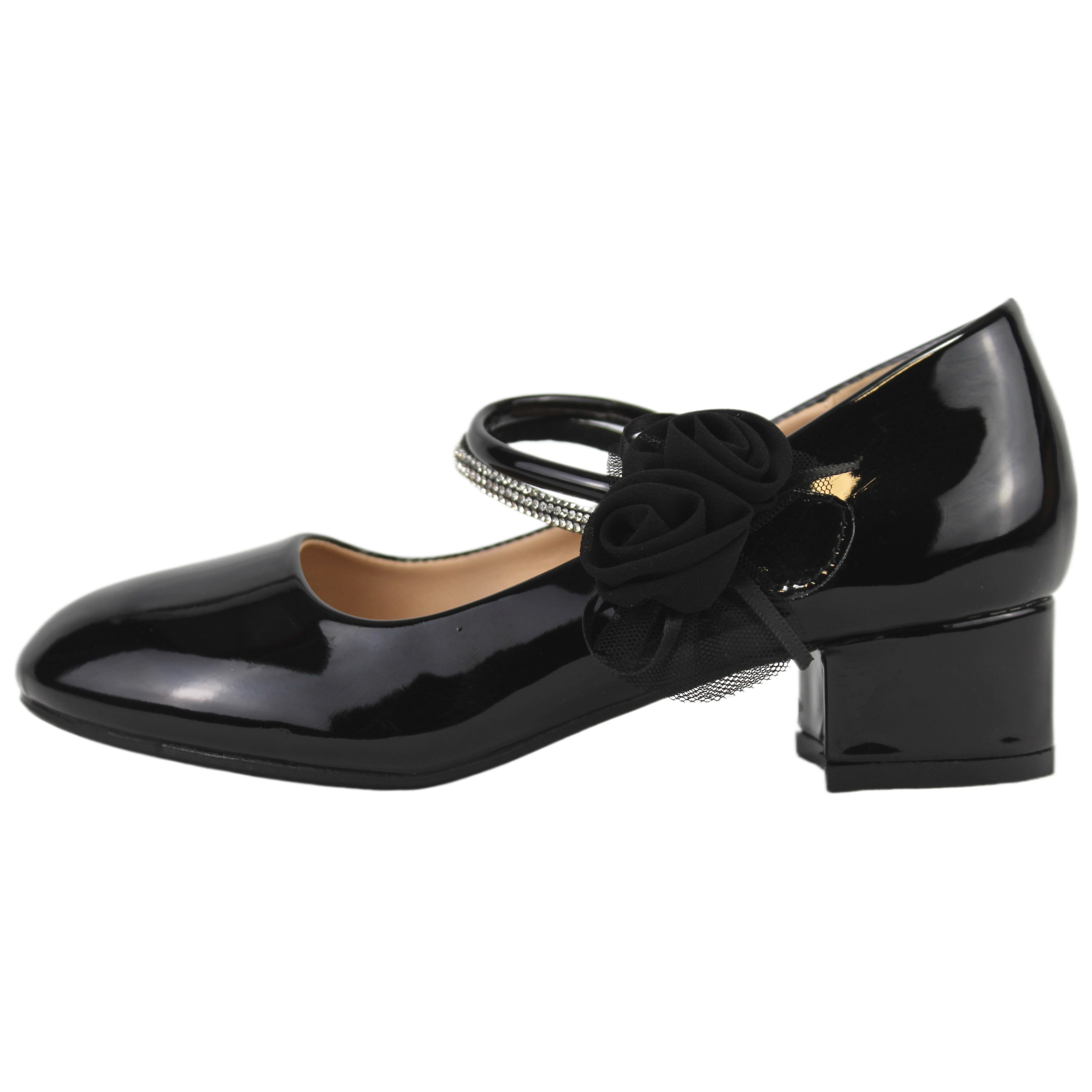 ZAPATO FORMAL DE NIÑA TACO BAJO 72 YASSNE - 1