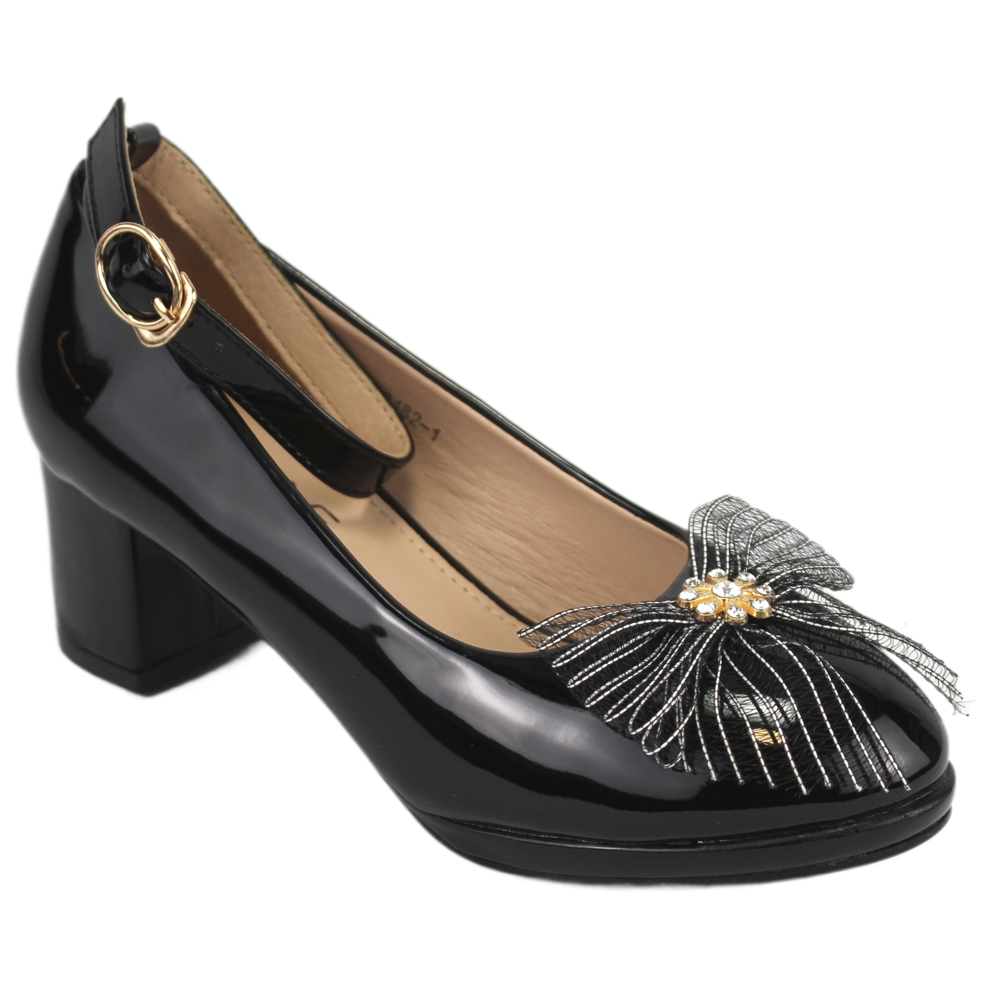 ZAPATO FORMAL DE NIÑA TACO MEDIO 82 YASSNE - 2