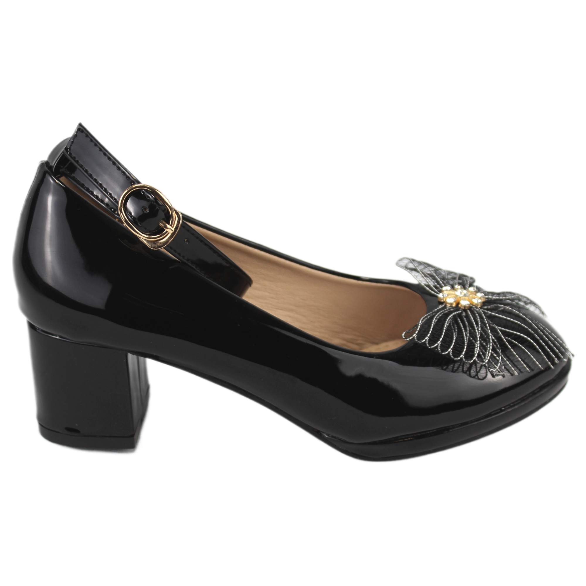ZAPATO FORMAL DE NIÑA TACO MEDIO 82 YASSNE - 3