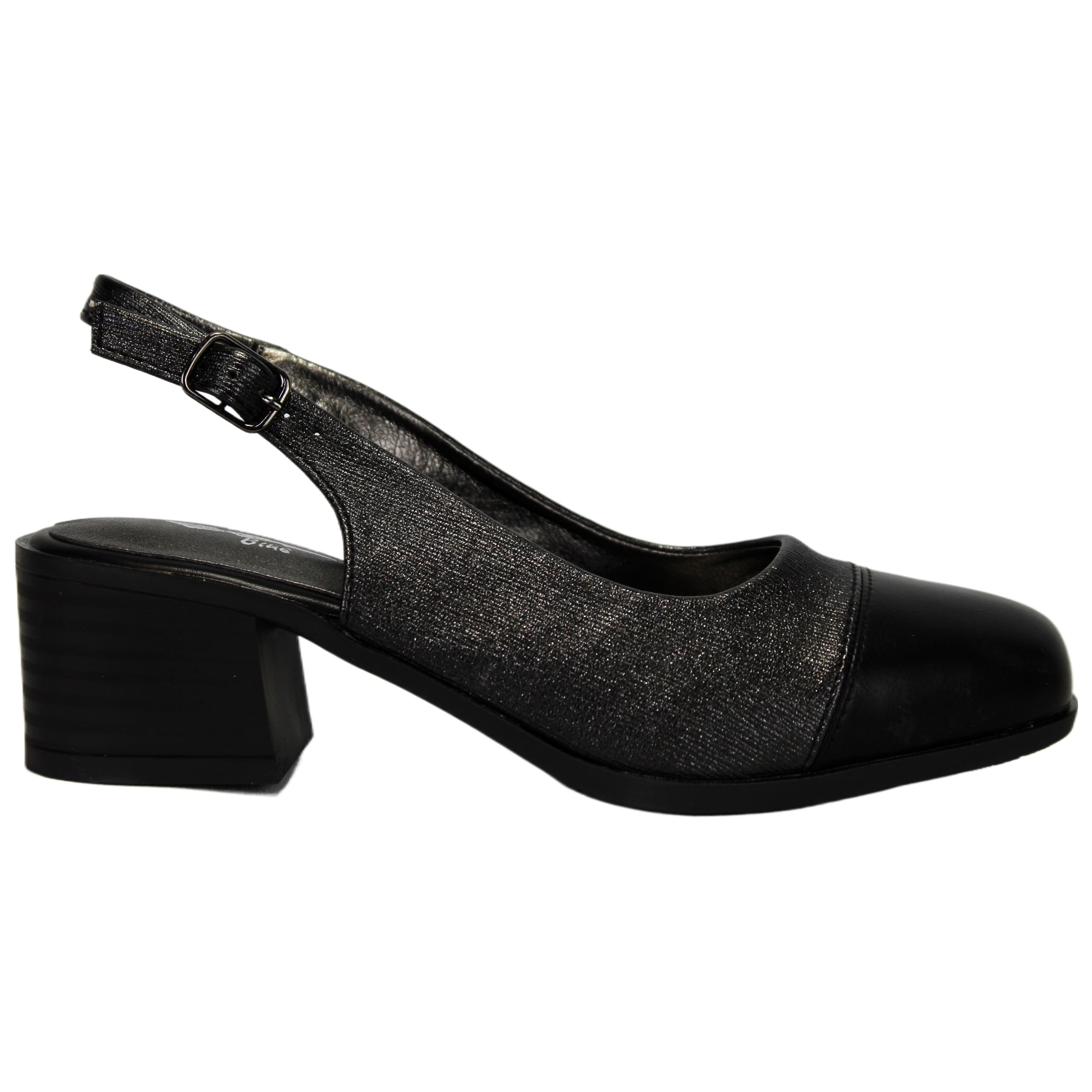 ZAPATO DE MUJER TACON SOFISTICADO NEGRO 13 YASSNE - 1