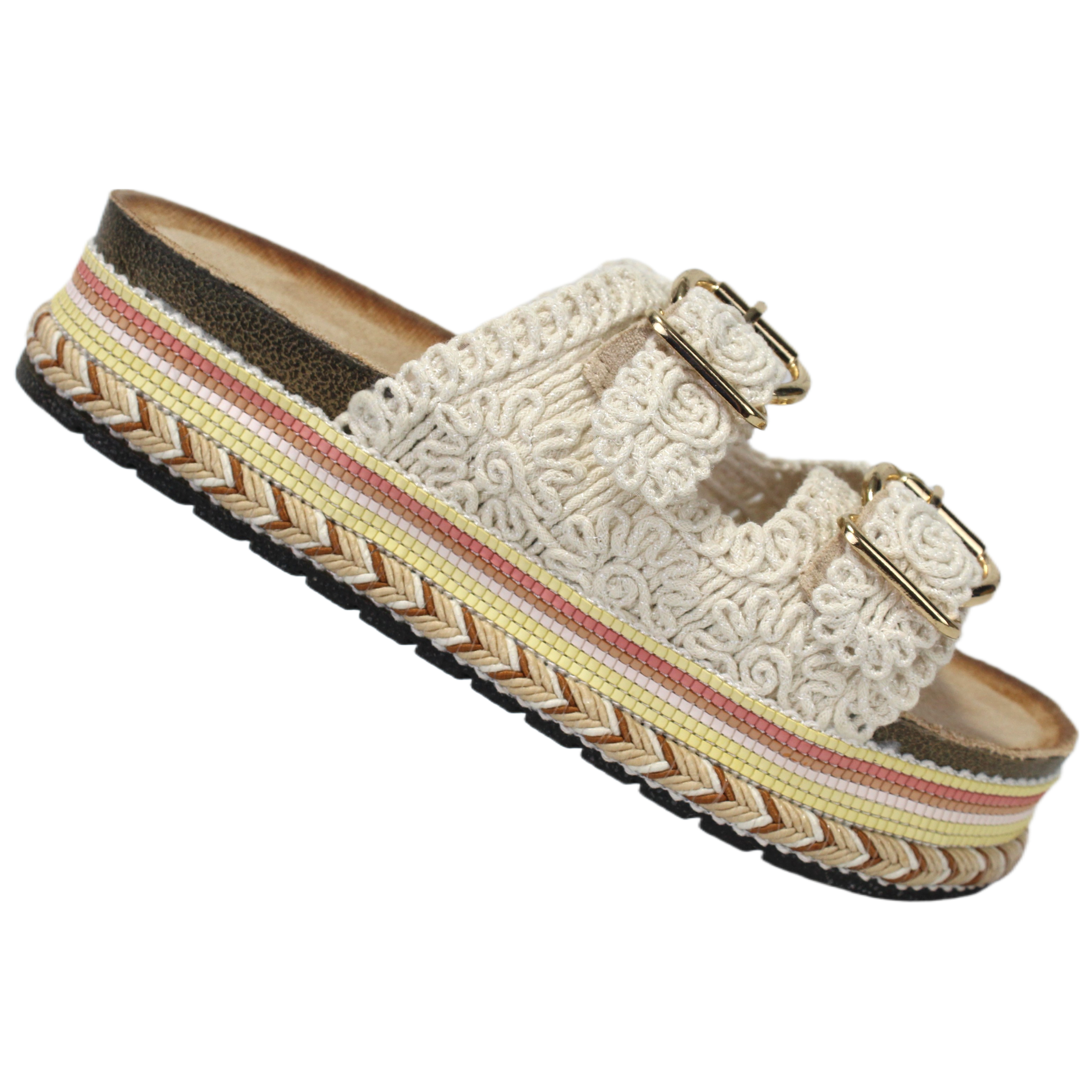 SANDALIA CASUAL DISEÑO FLOREADO 05 YASSNE - 3