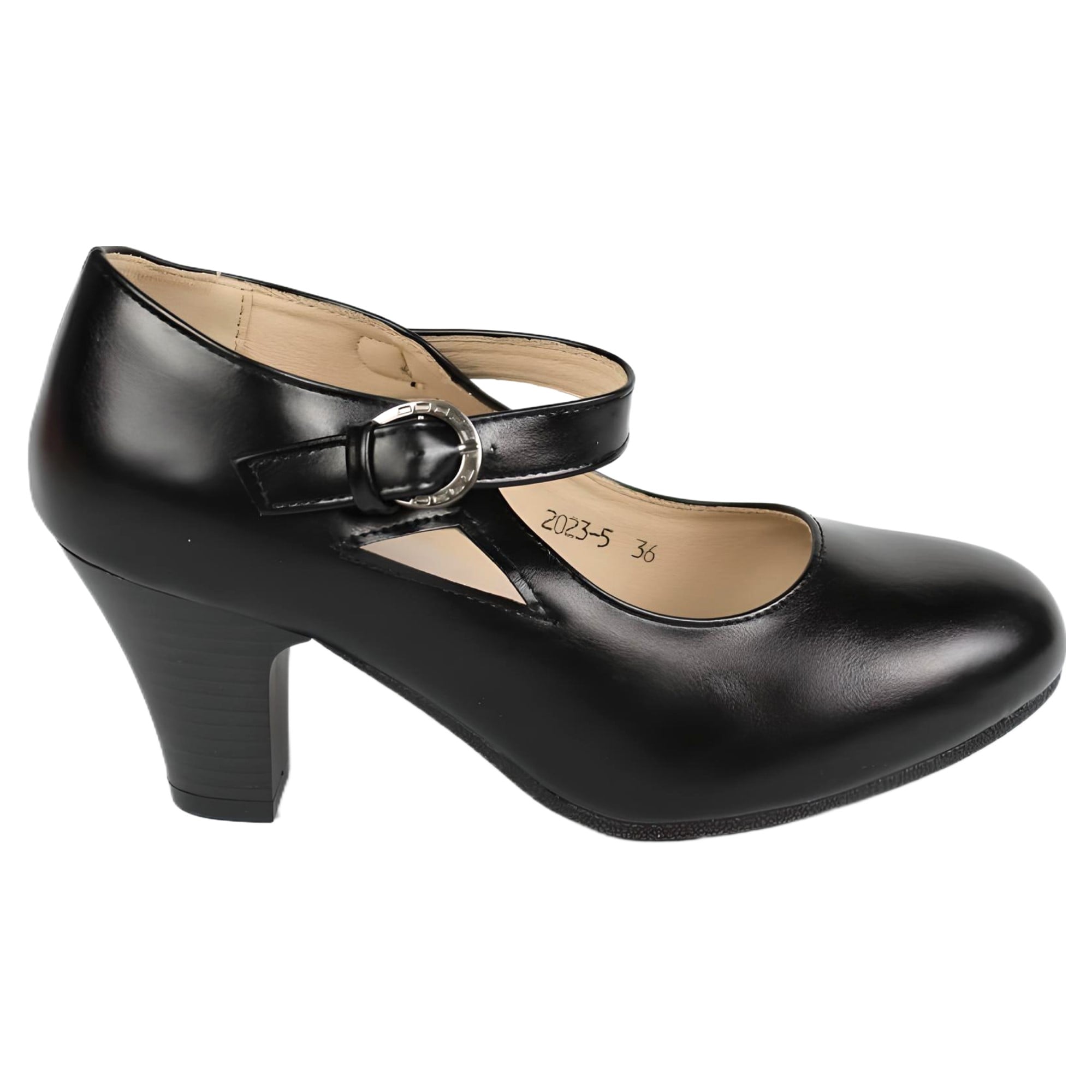 ZAPATO DE MUJER TACO CUADRADO 23 YASSNE - 1