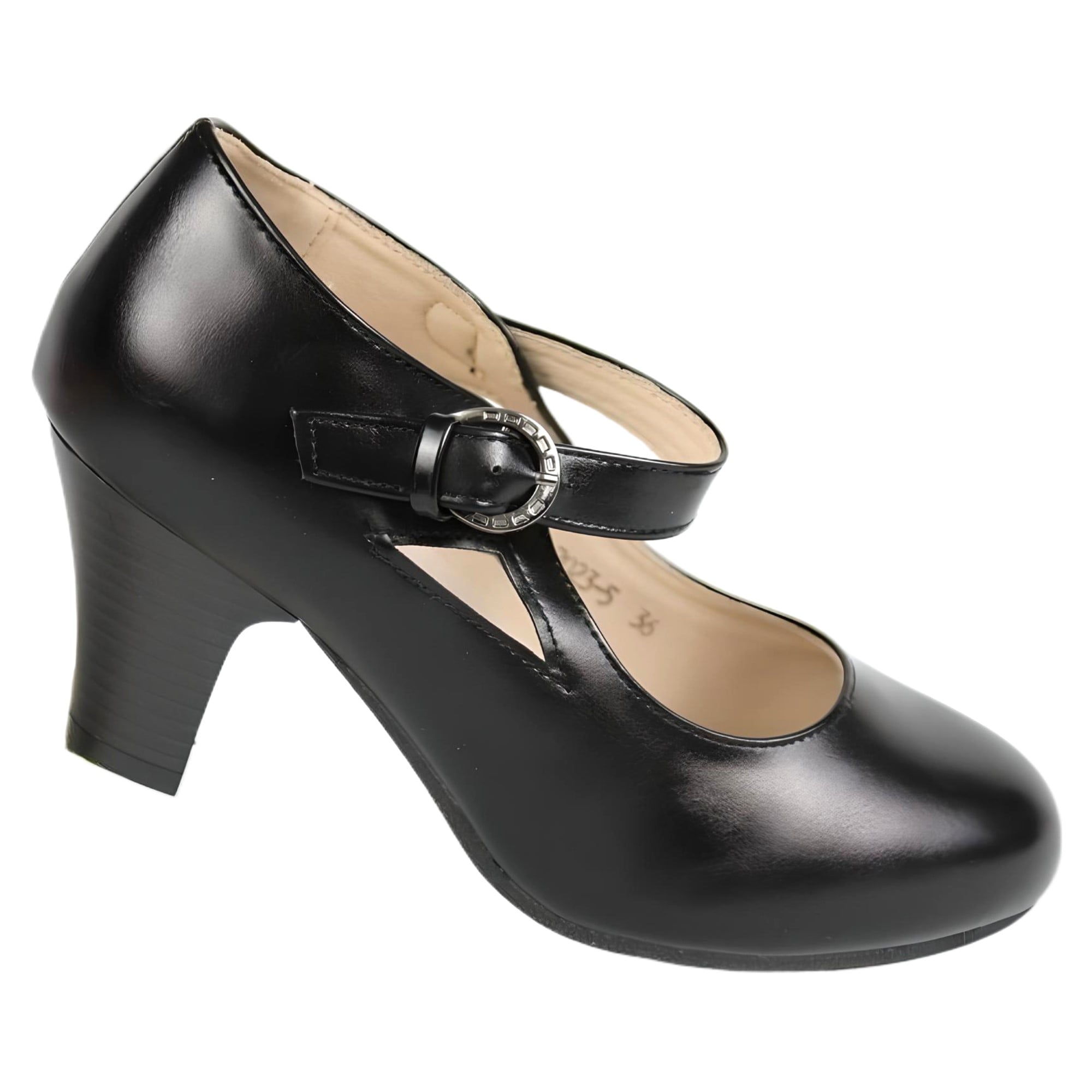 ZAPATO DE MUJER TACO CUADRADO 23 YASSNE - 2