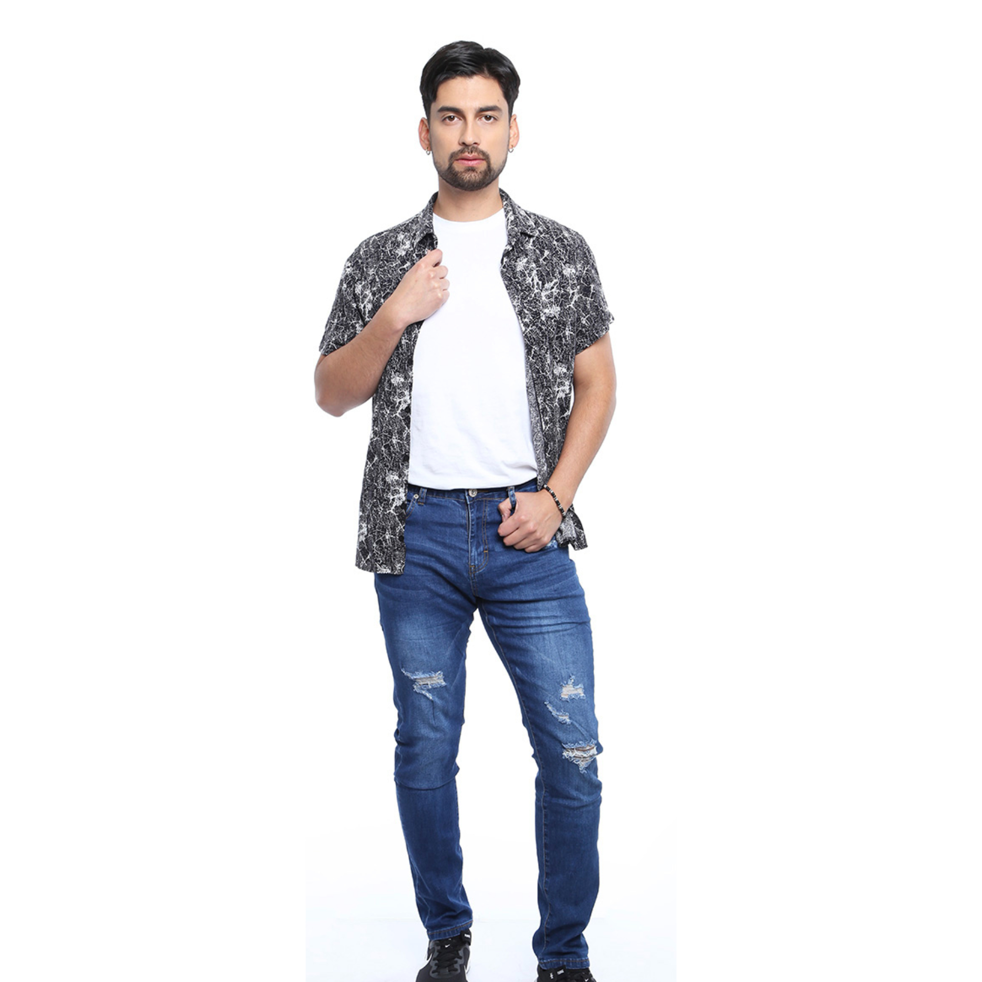 JEANS SLIM FIT HOMBRE MEGABAZAR AZUL 71 YASSNE - 1