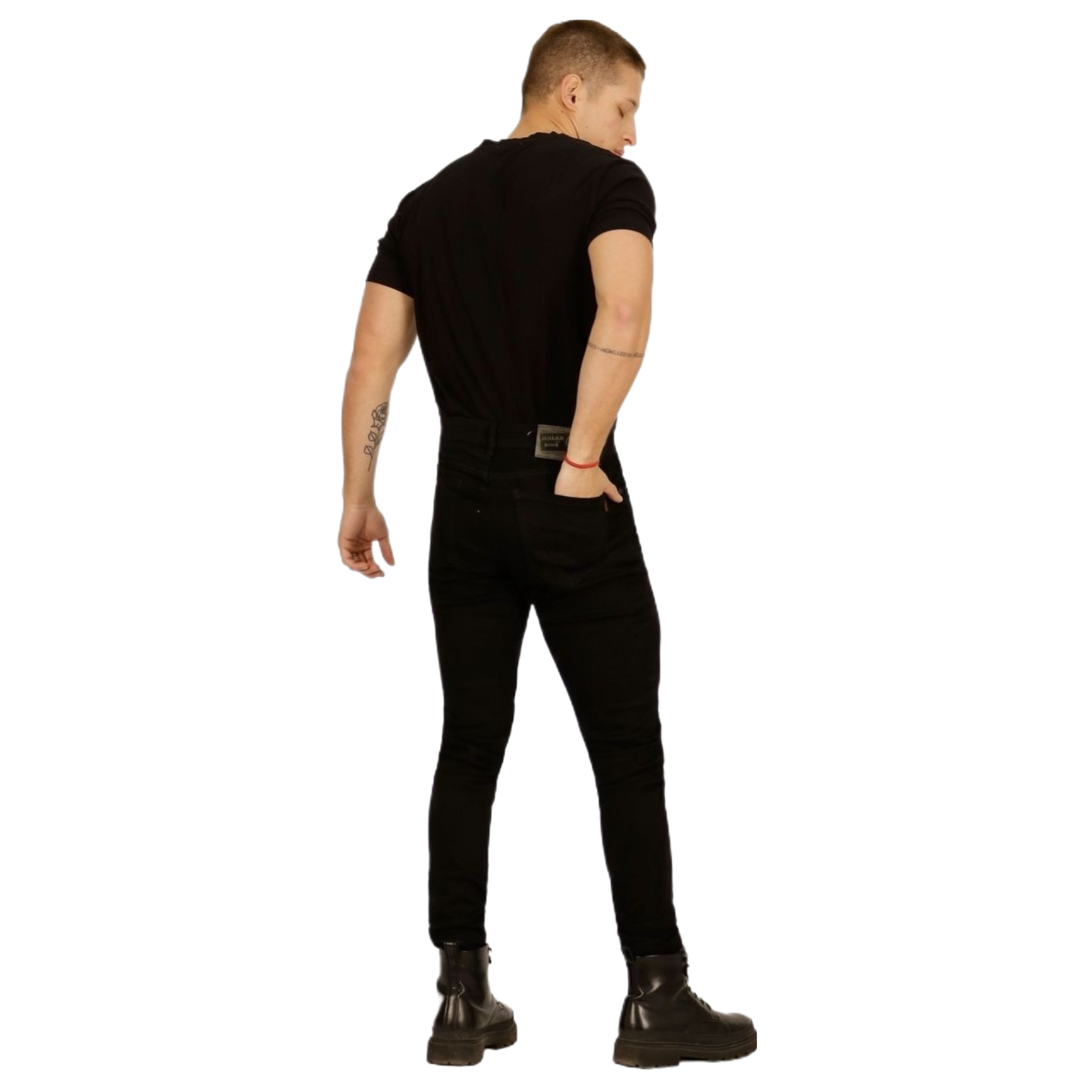 JEANS SLIM FIT HOMBRE MEGABAZAR NEGRO 31 YASSNE - 2