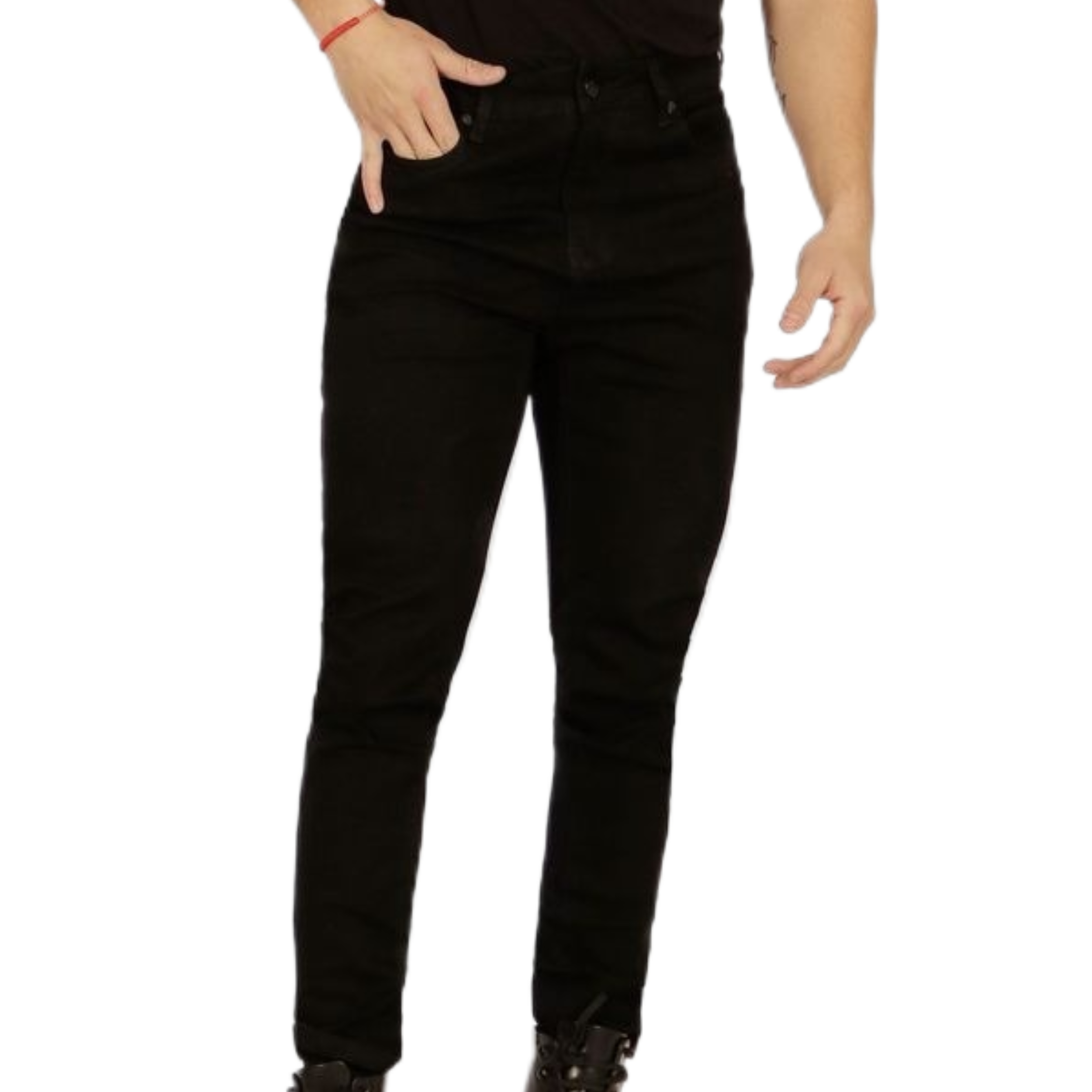 JEANS SLIM FIT HOMBRE MEGABAZAR NEGRO 31 YASSNE - 4