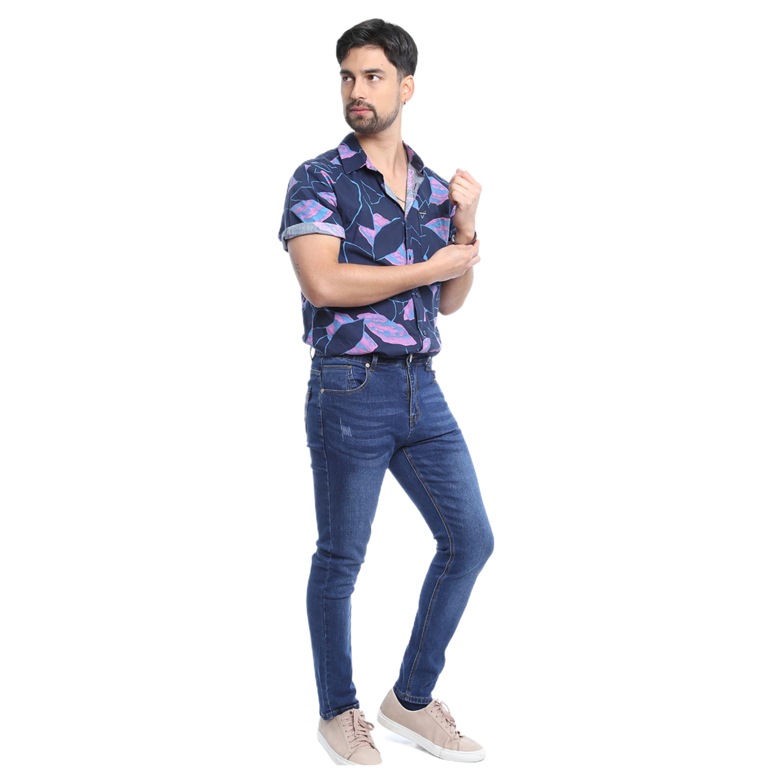 JEANS SLIM FIT HOMBRE MEGABAZAR AZUL 09 YASSNE - 1