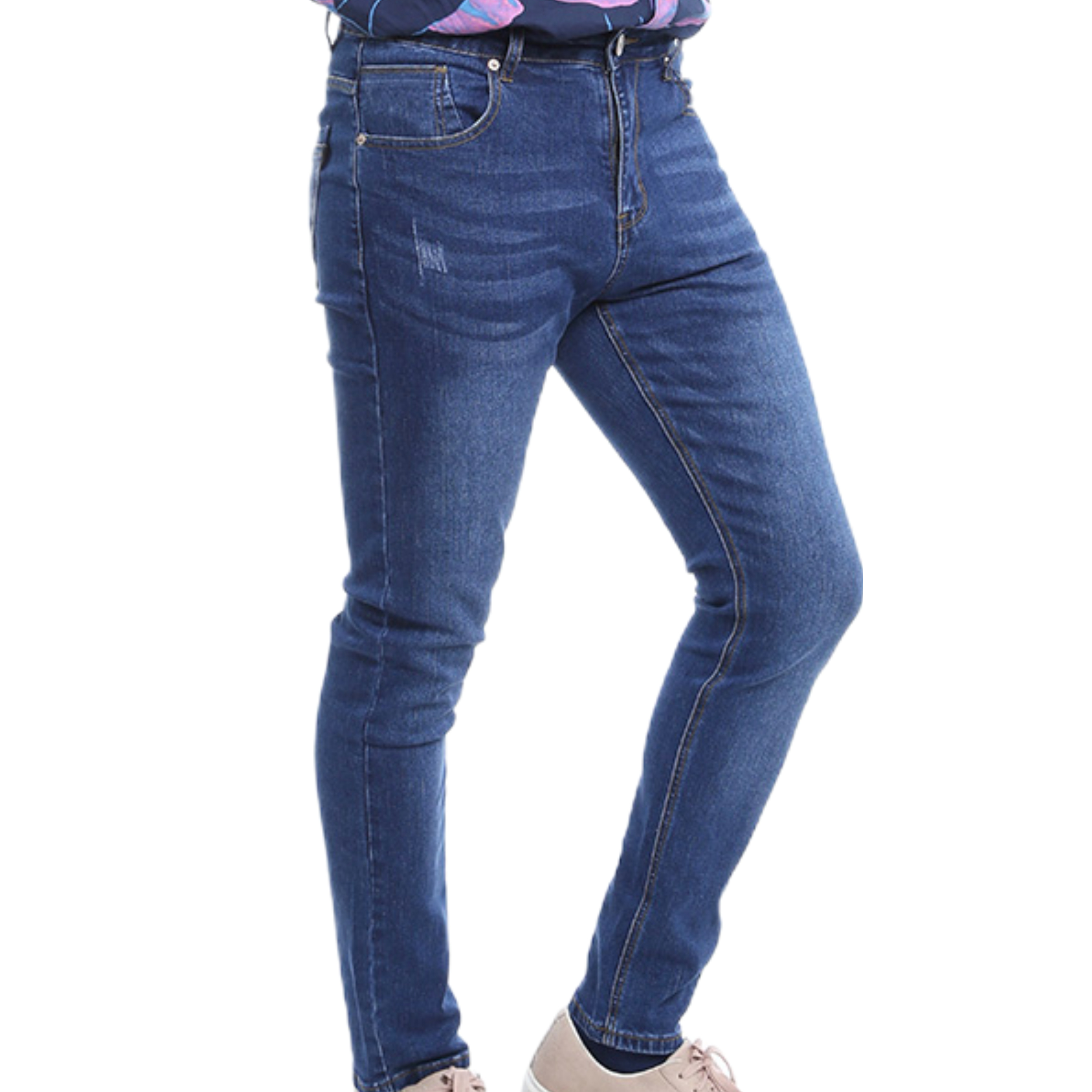 JEANS SLIM FIT HOMBRE MEGABAZAR AZUL 09 YASSNE - 3