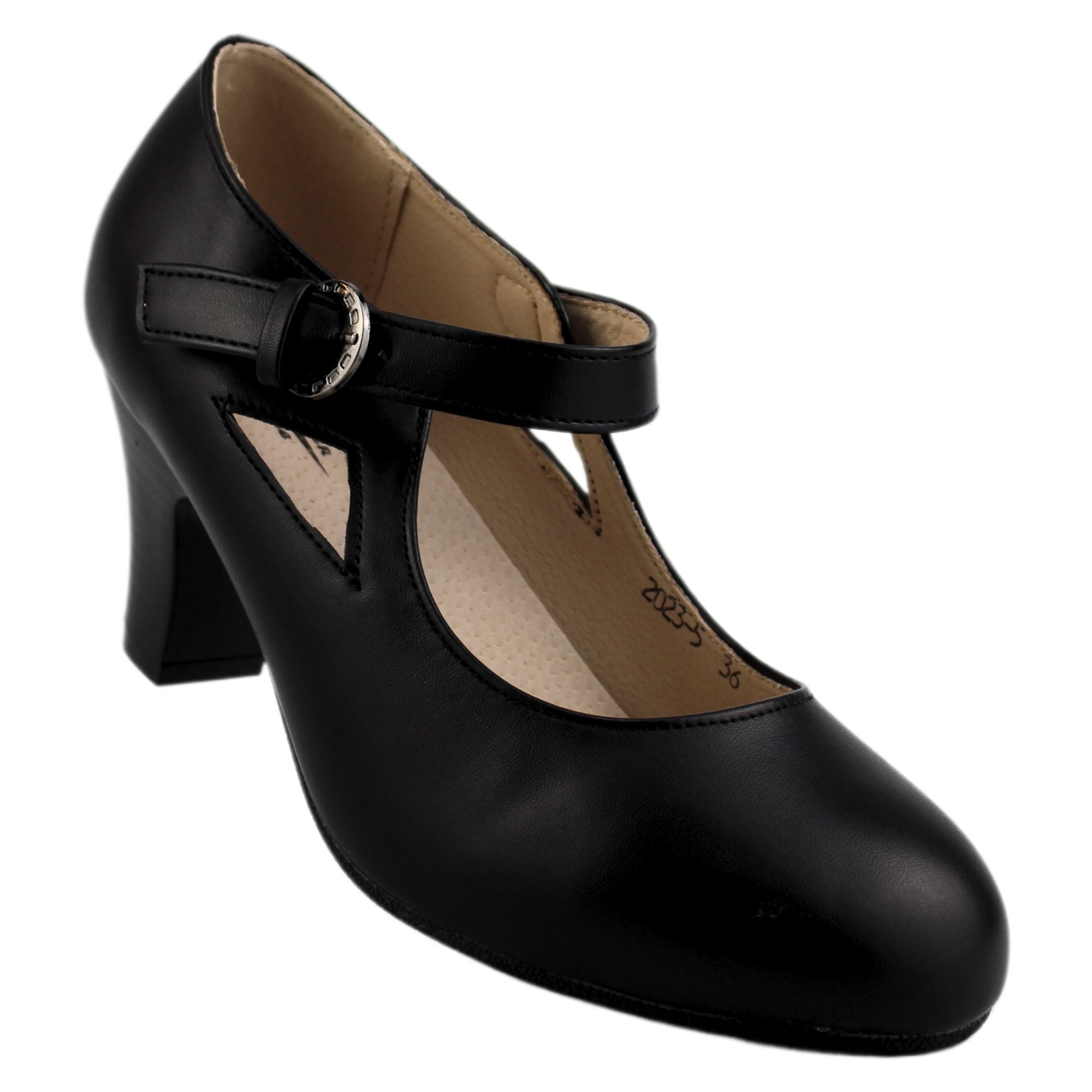 ZAPATO DE MUJER TACO CONO 23 YASSNE NEGRO - 2