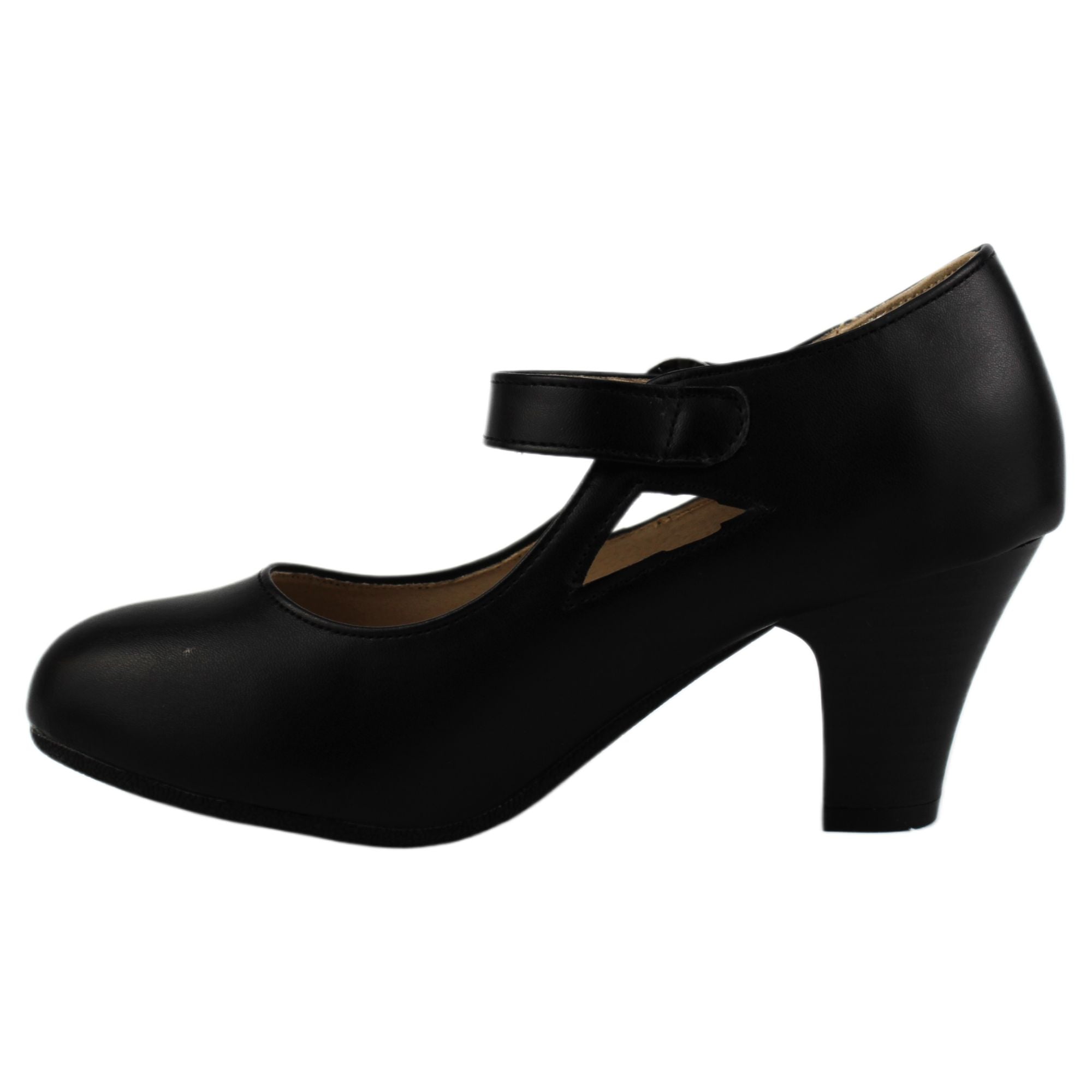 ZAPATO DE MUJER TACO CONO 23 YASSNE NEGRO - 4