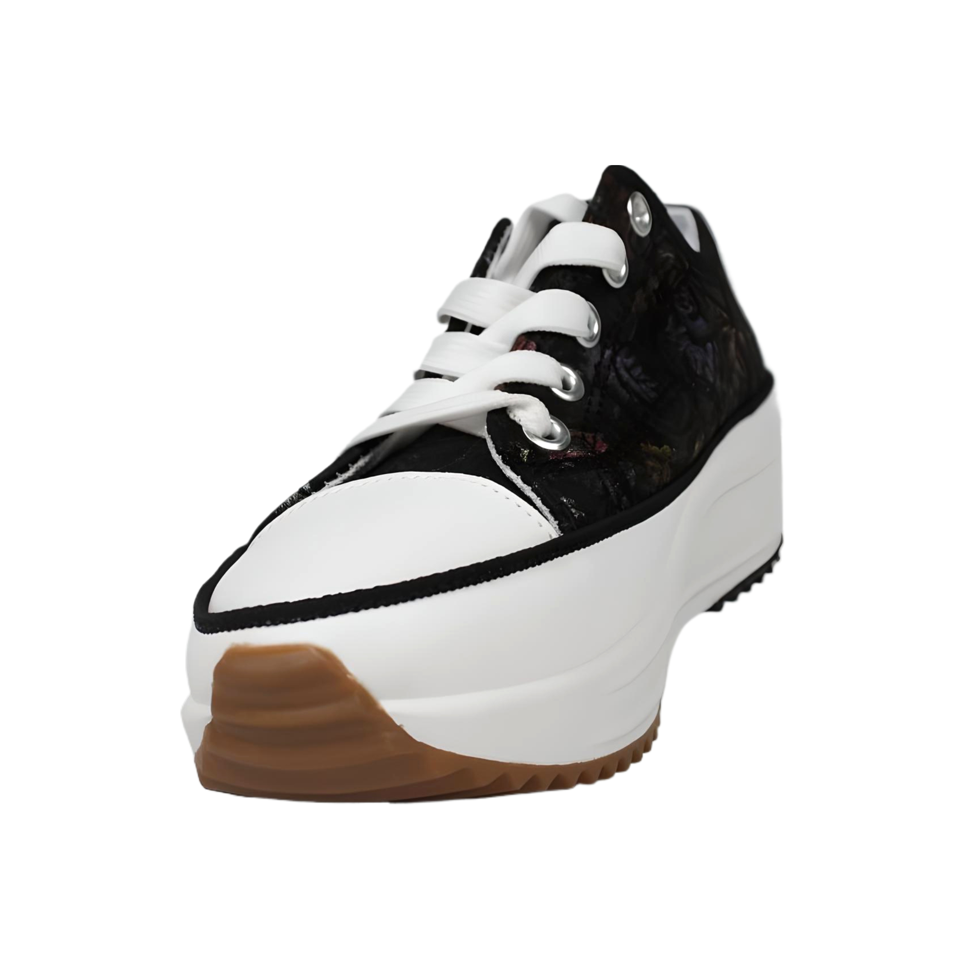 ZAPATILLA FLOREADA DE MUJER 2408 YASSNE NEGRO - 4