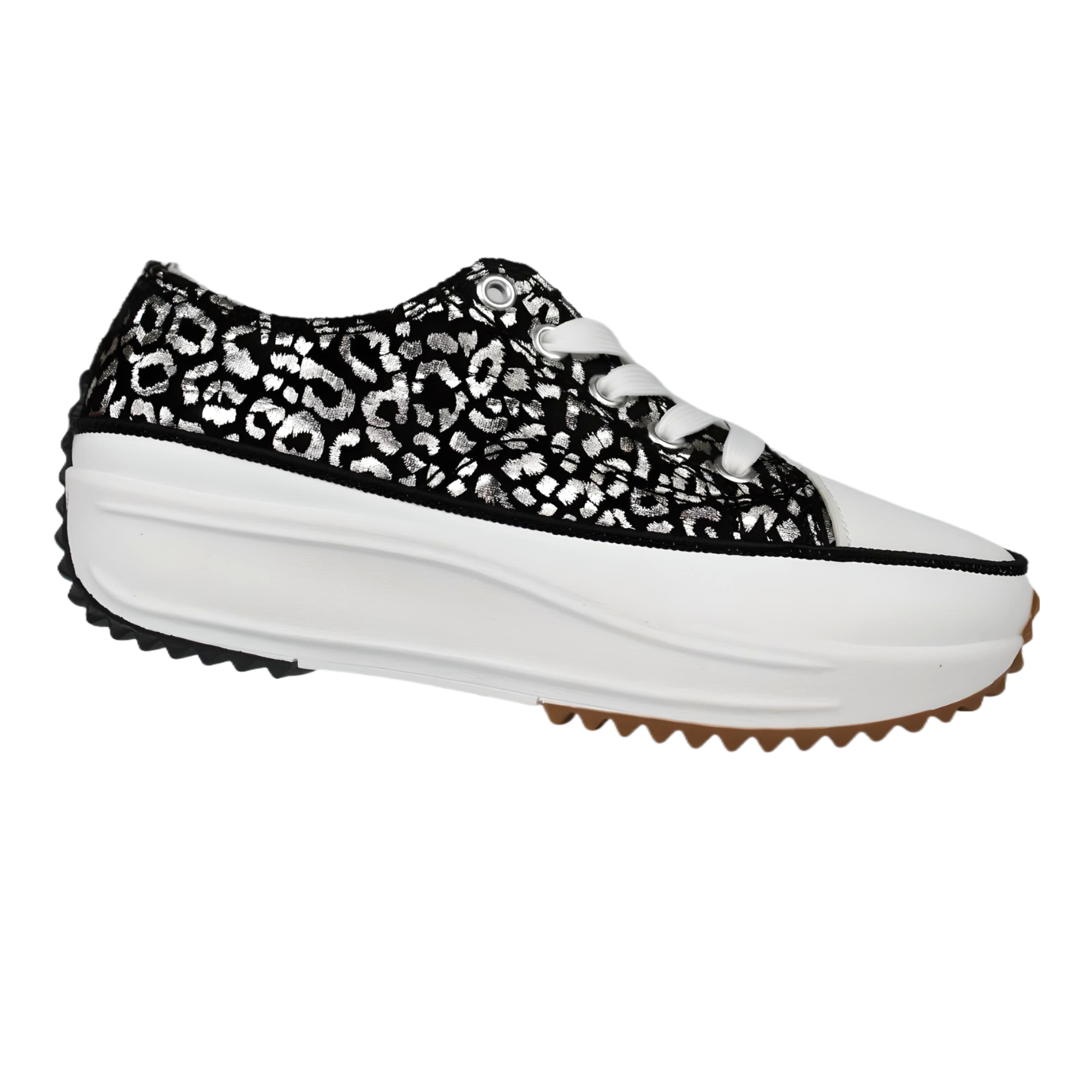 ZAPATILLA DE MUJER PRINT 2410 YASSNE NEGRO - 2