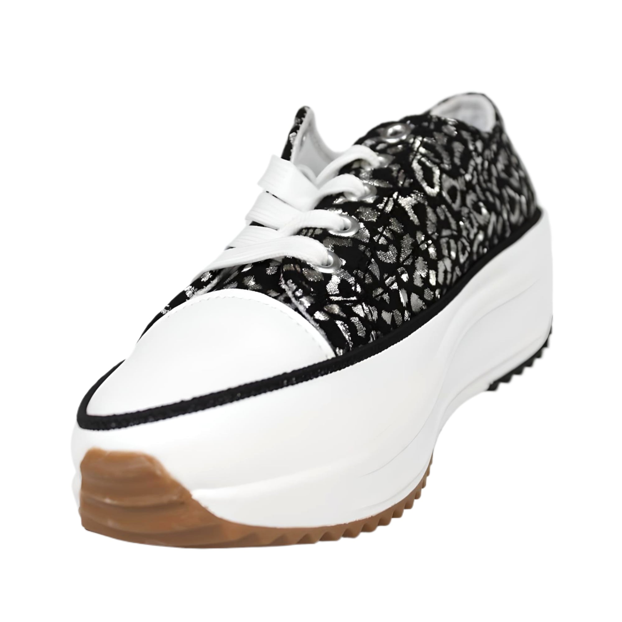 ZAPATILLA DE MUJER PRINT 2410 YASSNE NEGRO - 4