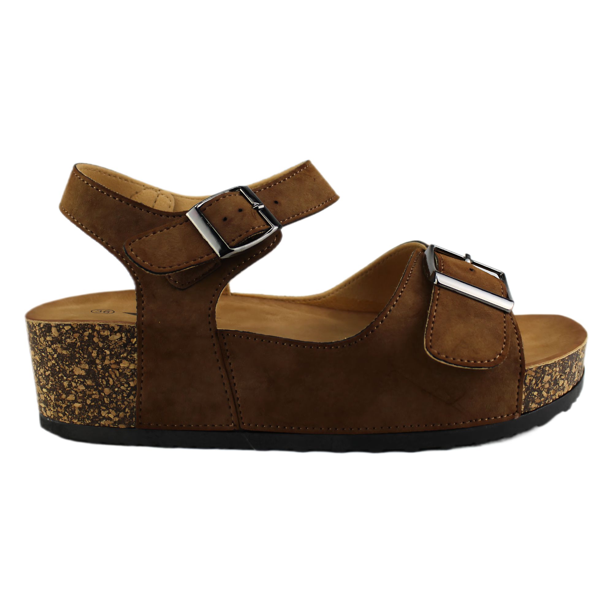 SANDALIA DE MUJER CASUAL 16 YASSNE MARRON - 1