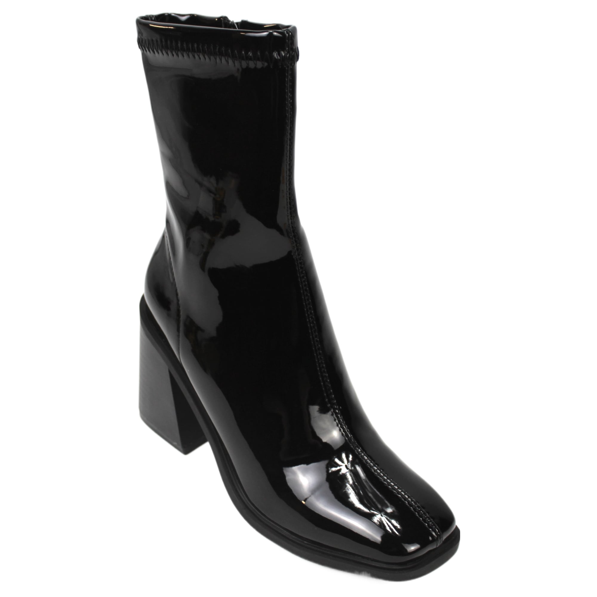BOTA DE MUJER YY-19 CHAROL YASSNE NEGRO - 2