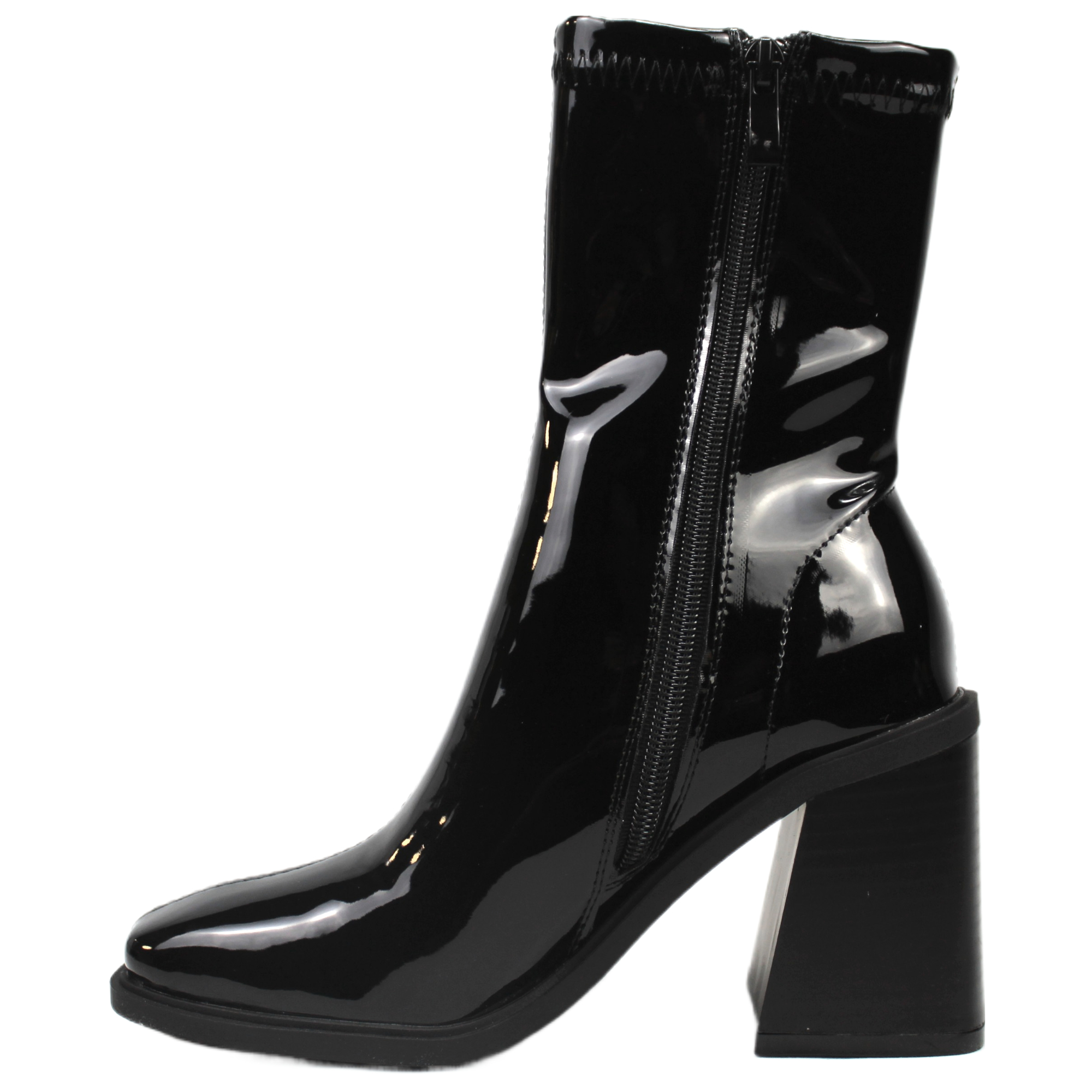 BOTA DE MUJER YY-19 CHAROL YASSNE NEGRO - 4