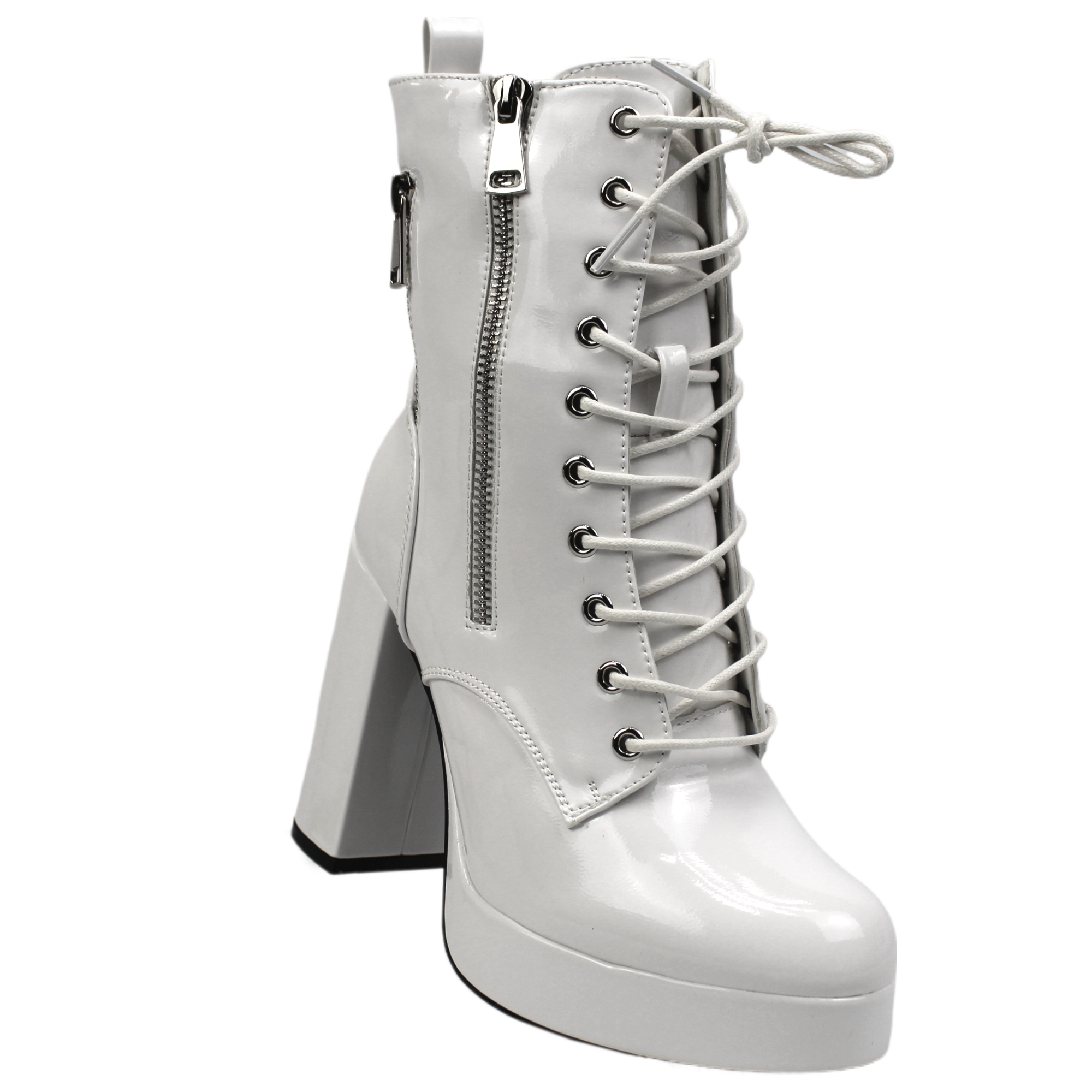 BOTIN DE MUJER TACO ALTO 326 YASSNE BLANCO - 2