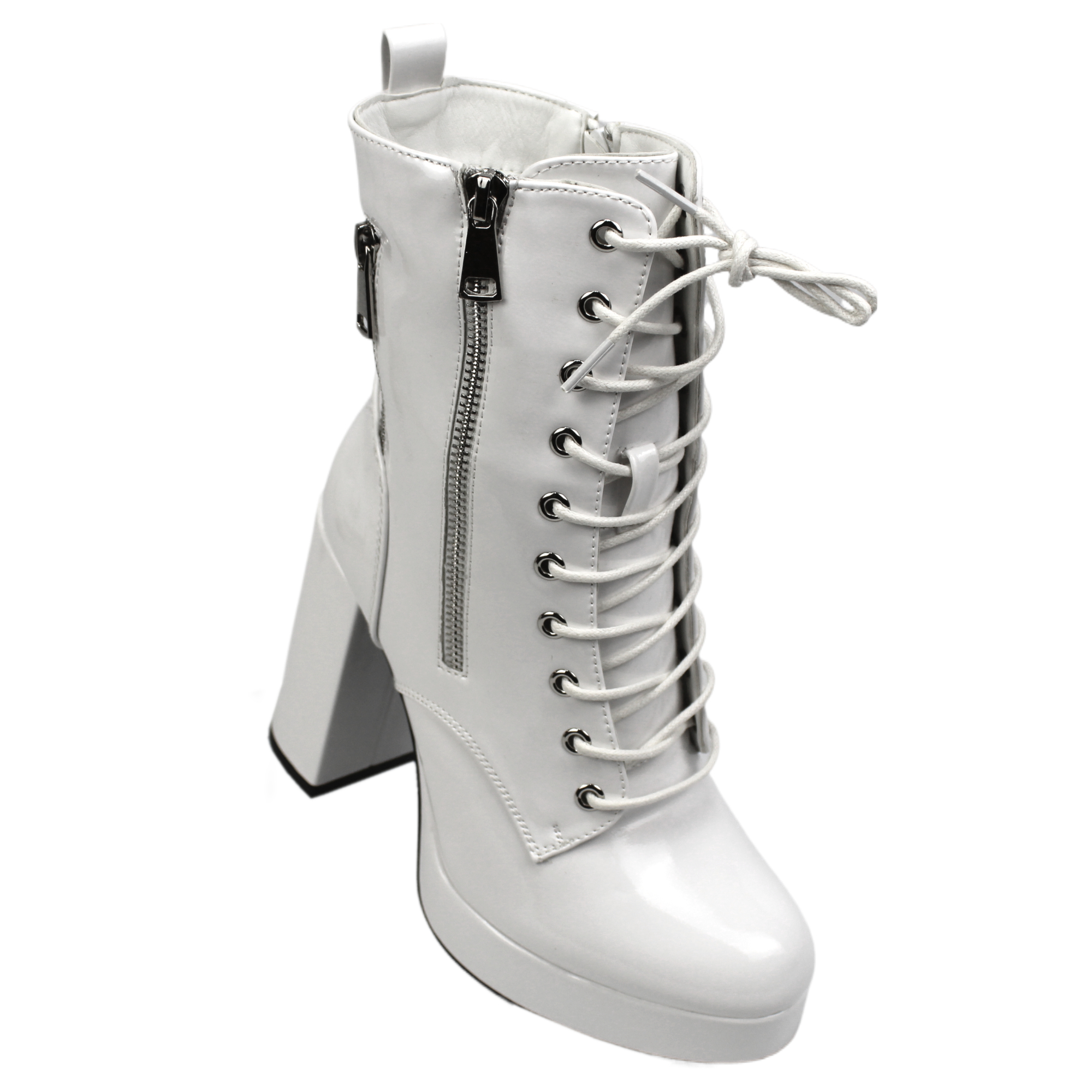 BOTIN DE MUJER TACO ALTO 326 YASSNE BLANCO - 3
