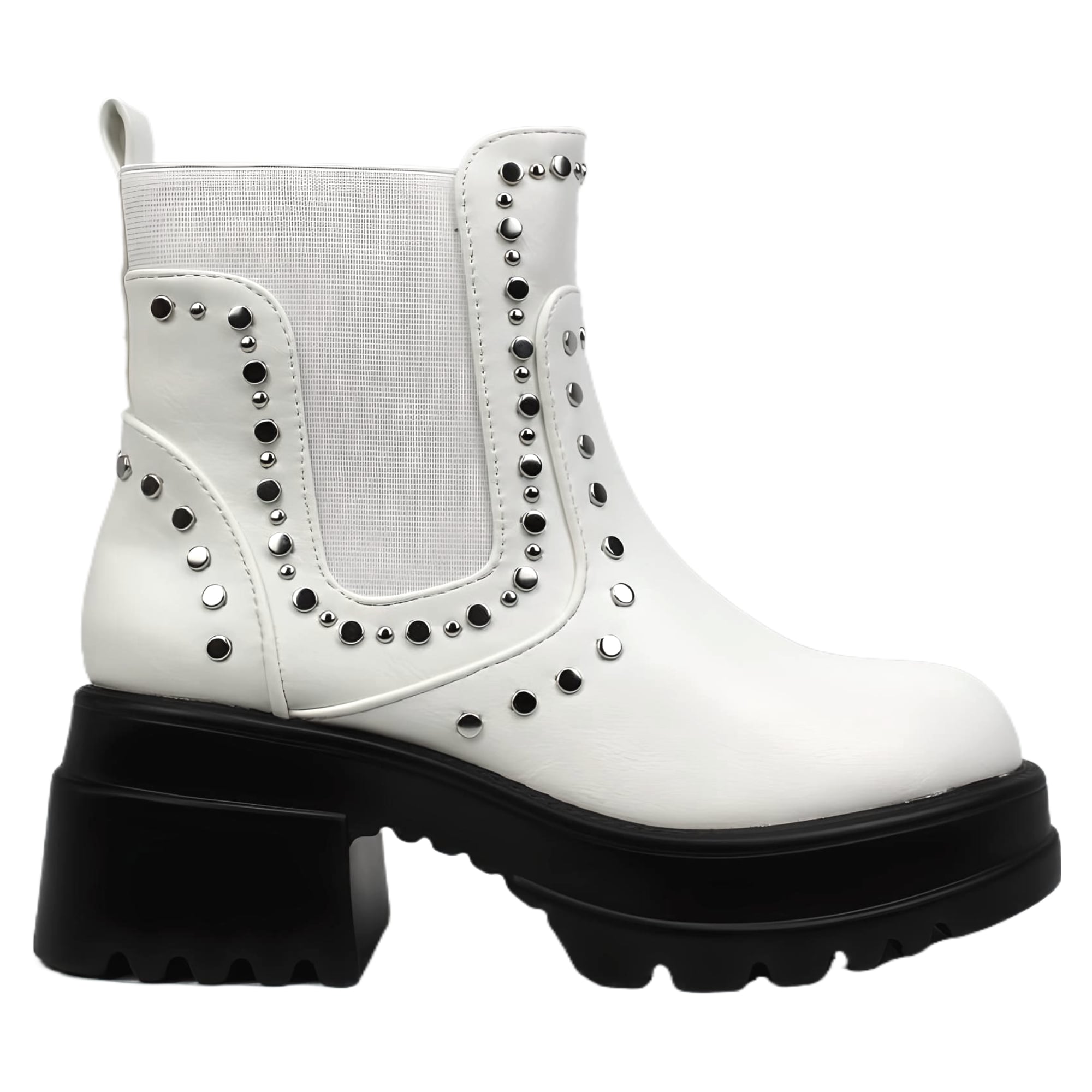 BOTIN DE MUJER TACHAS 028 YASSNE BLANCO - 1