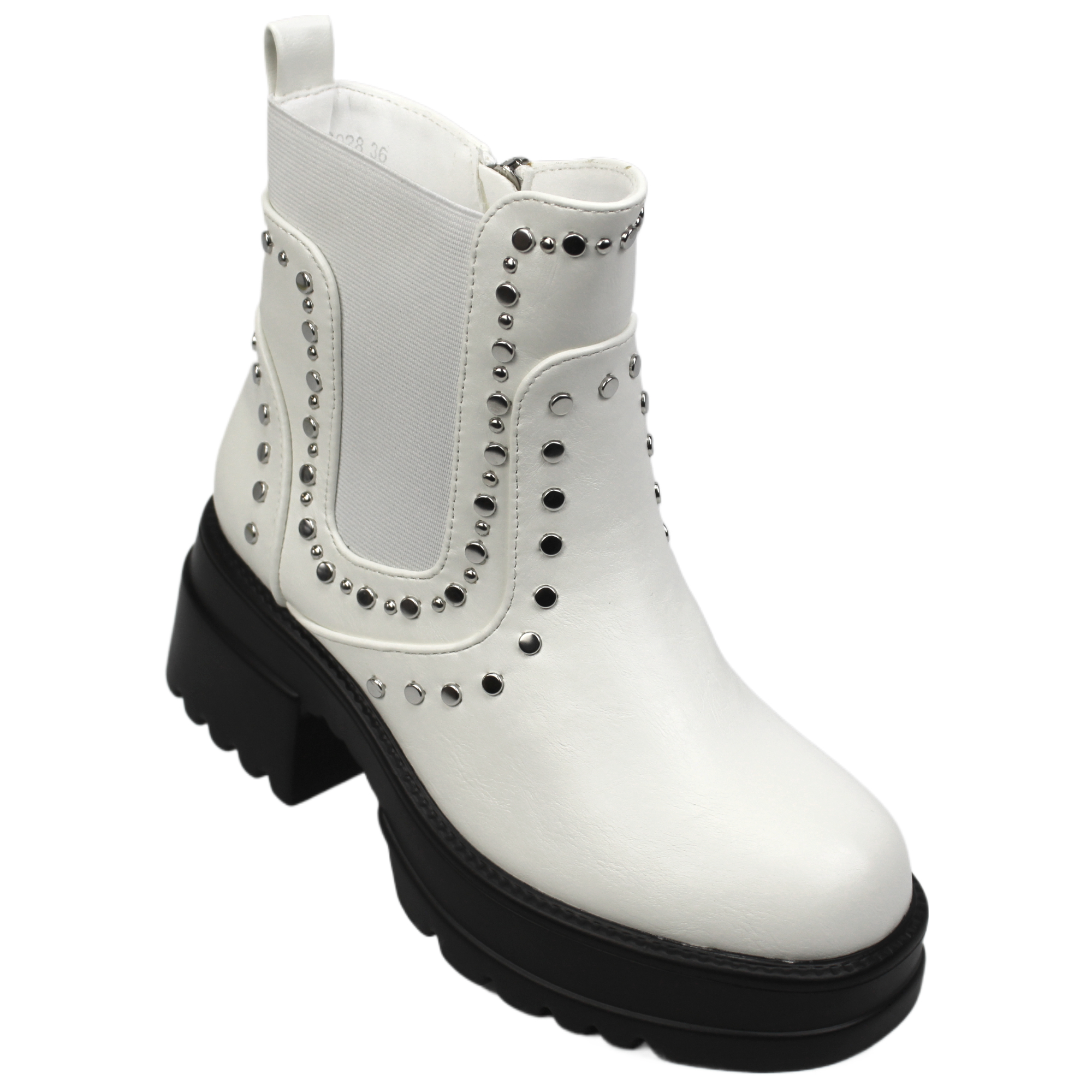 BOTIN DE MUJER TACHAS 028 YASSNE BLANCO - 2