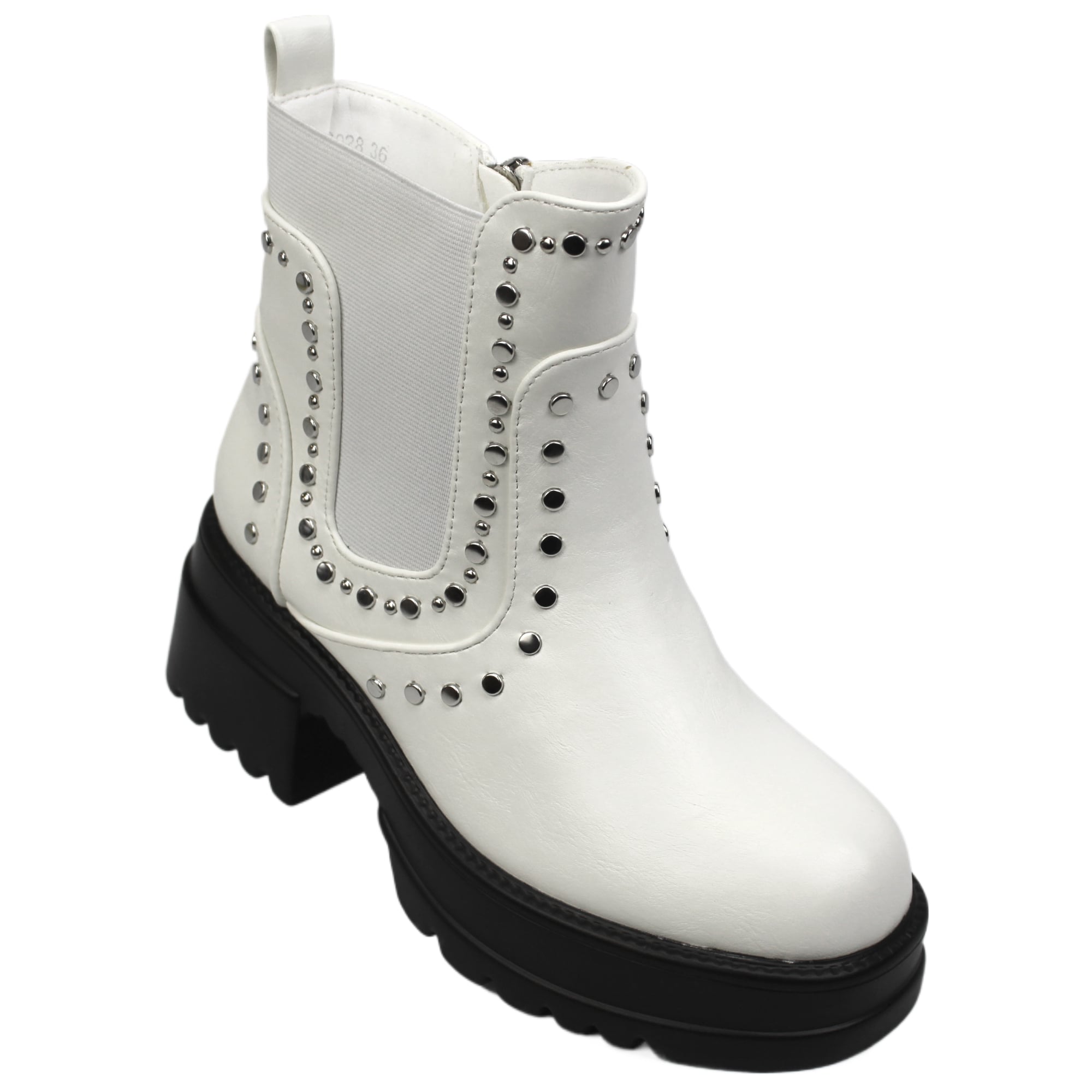 BOTIN DE MUJER TACHAS 028 YASSNE BLANCO - 2