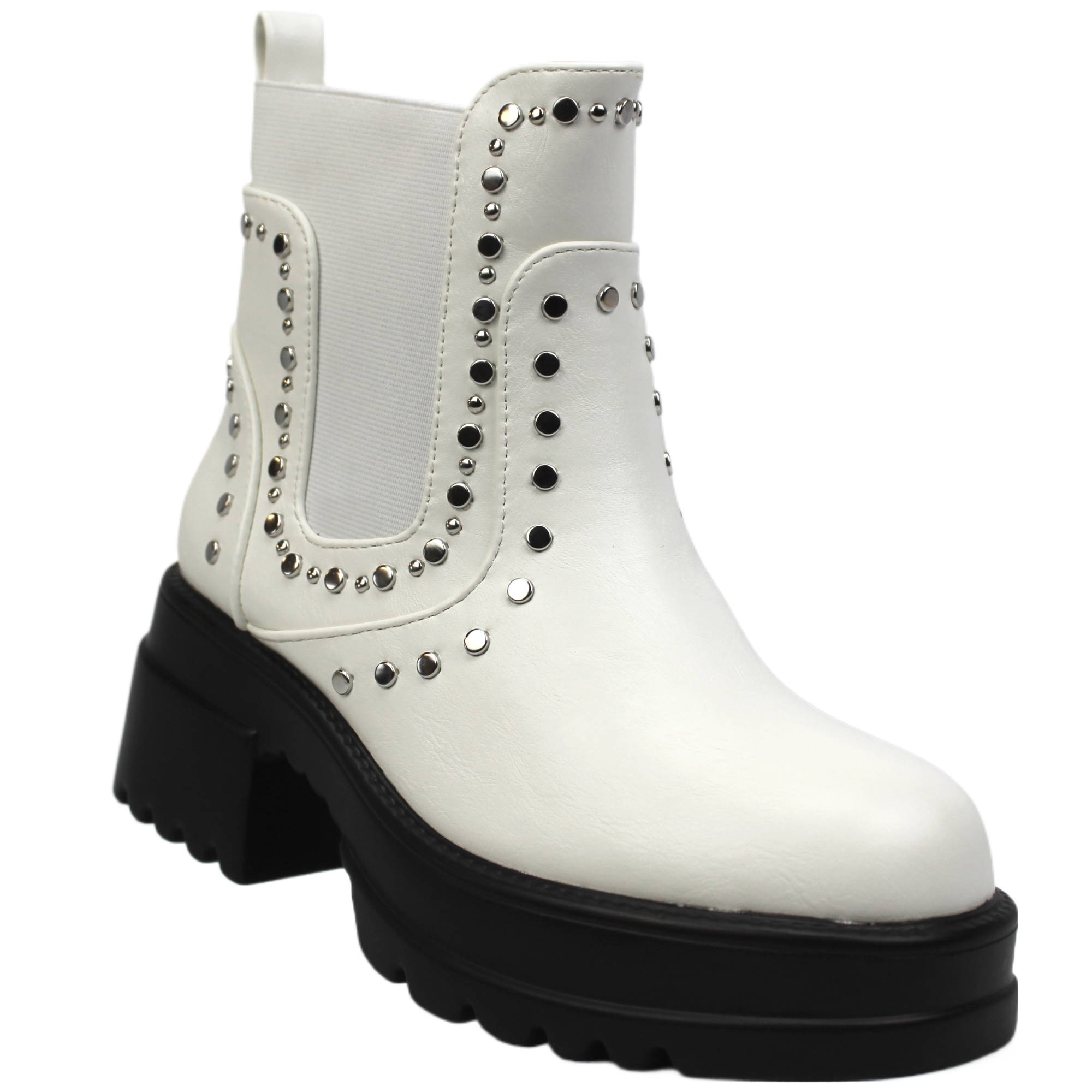 BOTIN DE MUJER TACHAS 028 YASSNE BLANCO - 3