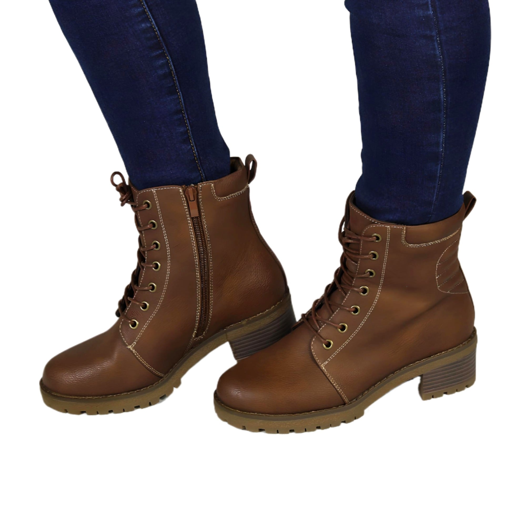 BOTIN DE MUJER TACO BAJO 02 YASSNE CAFE - 1
