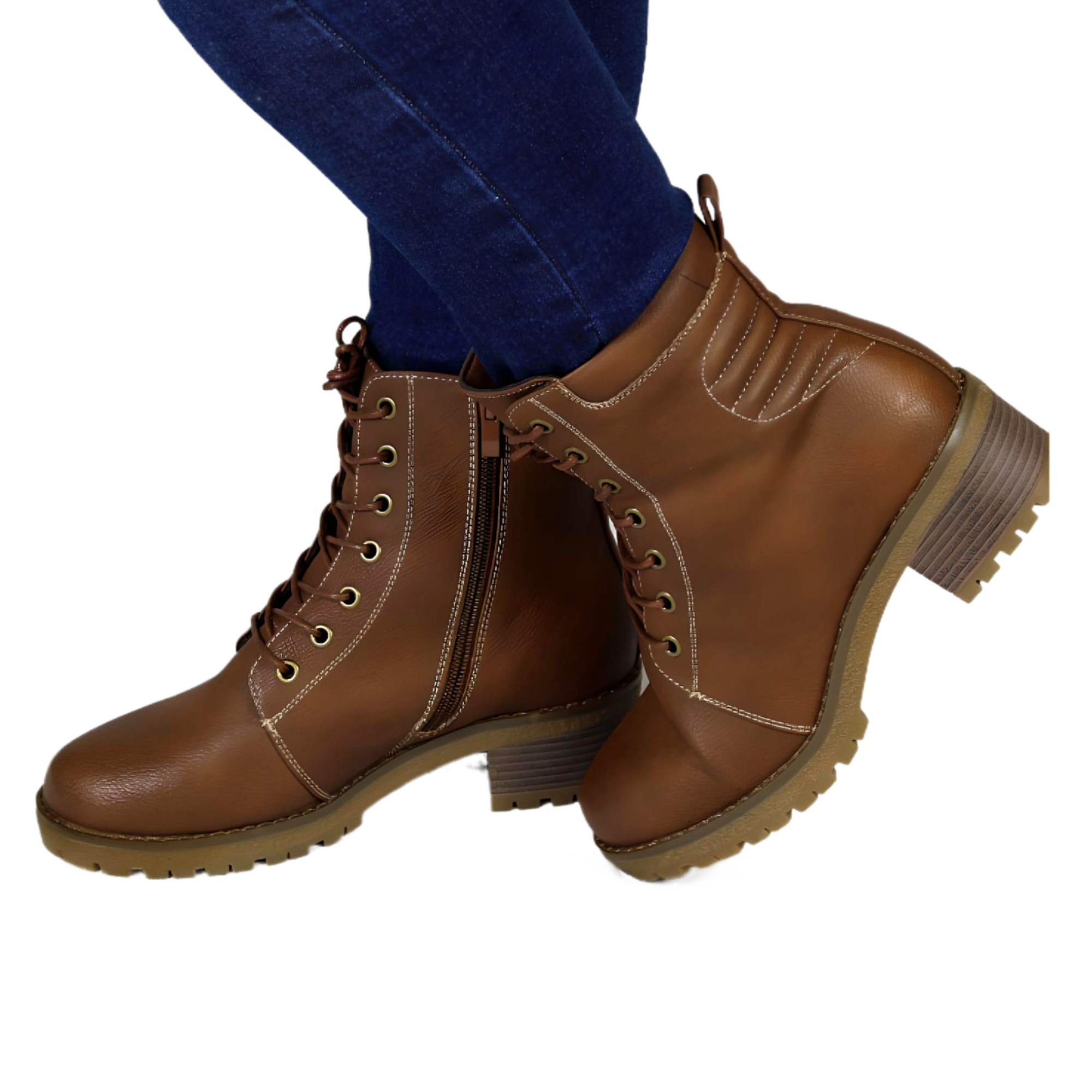 BOTIN DE MUJER TACO BAJO 02 YASSNE CAFE - 2