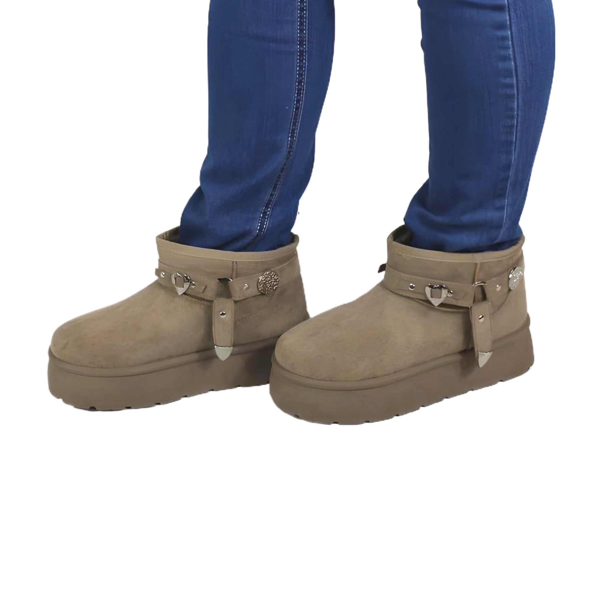 BOTIN CASUAL DE MUJER 18 YASSNE GRIS - 2