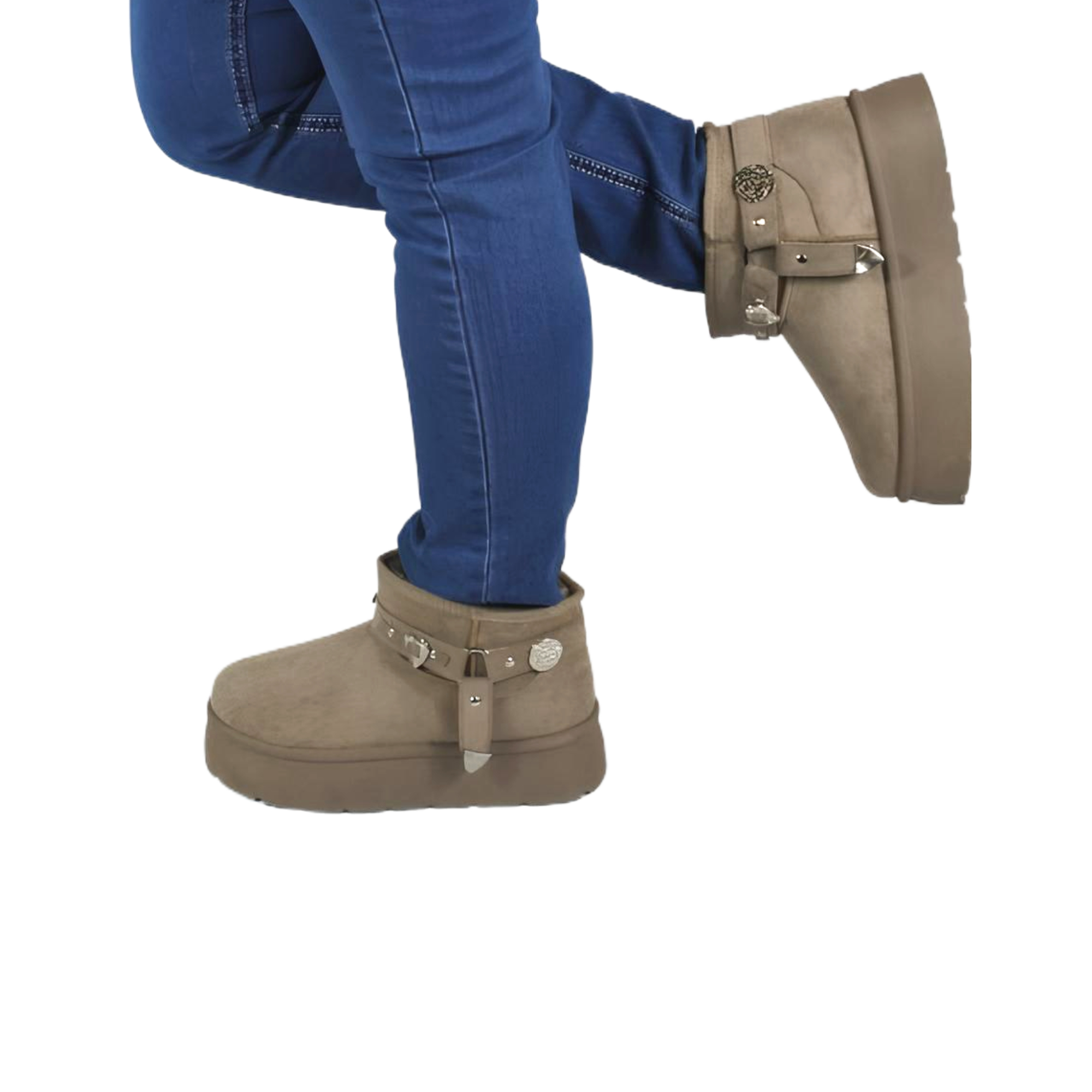 BOTIN CASUAL DE MUJER 18 YASSNE GRIS - 3
