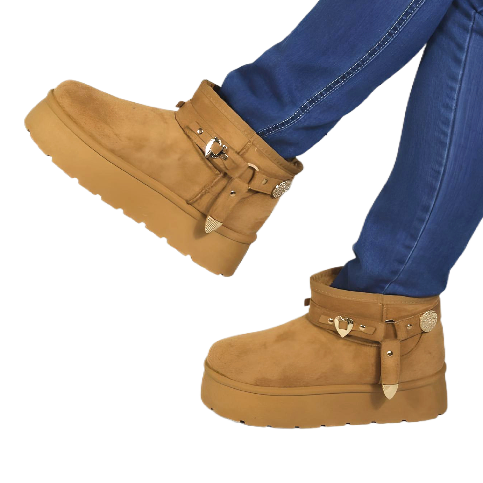 BOTIN CASUAL DE MUJER 18 YASSNE CAFE - 1