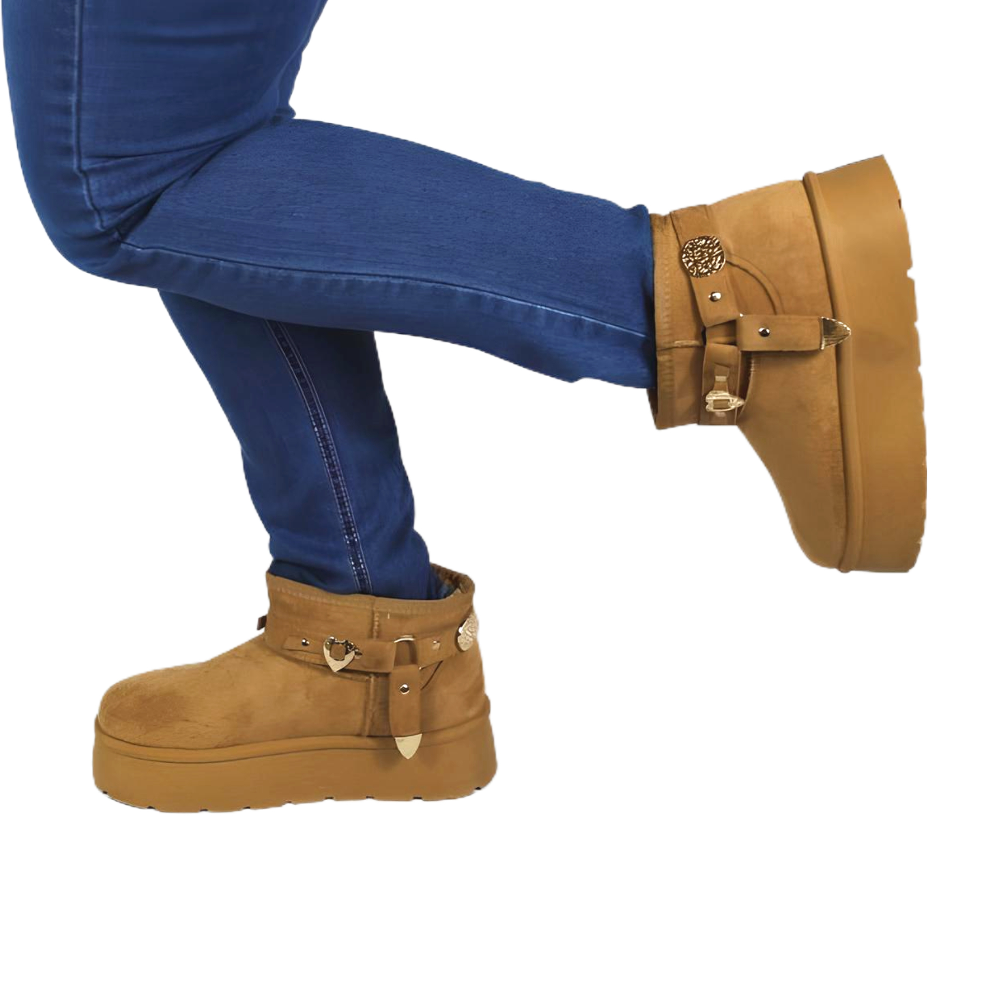 BOTIN CASUAL DE MUJER 18 YASSNE CAFE - 2
