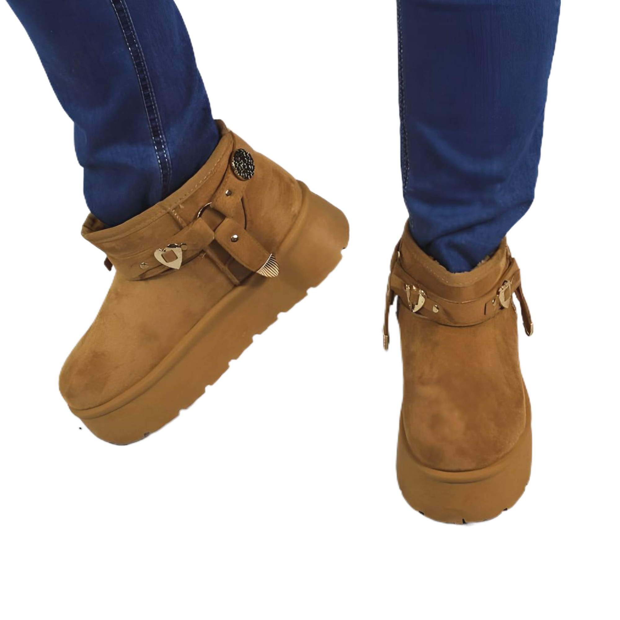 BOTIN CASUAL DE MUJER 18 YASSNE CAFE - 4