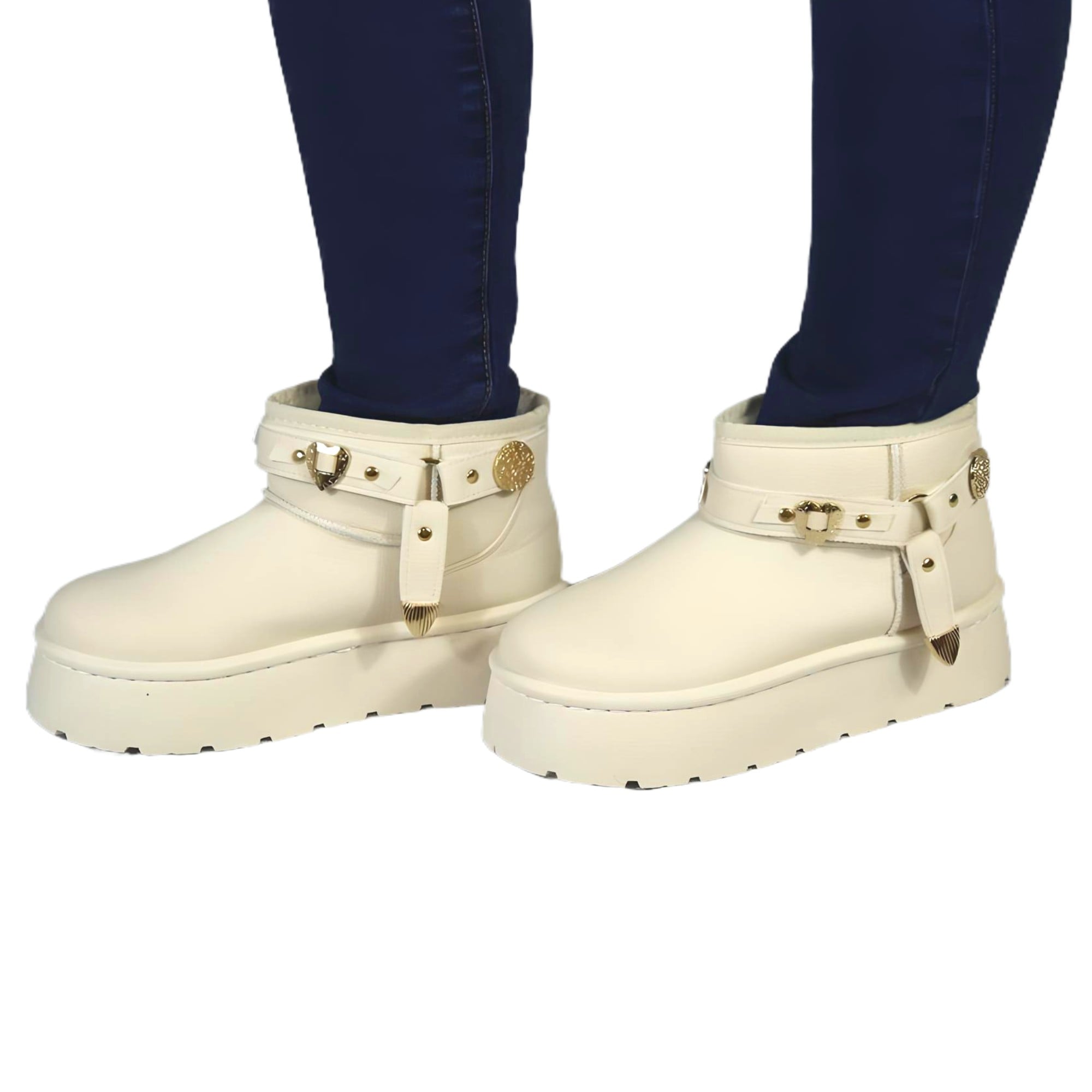 BOTIN DE MUJER 17 YASSNE BEIGE - 1