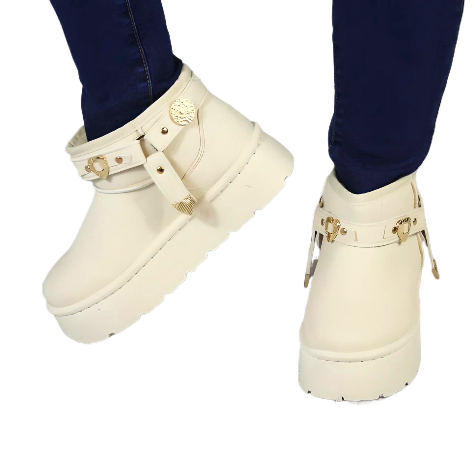 BOTIN DE MUJER 17 YASSNE BEIGE - 2