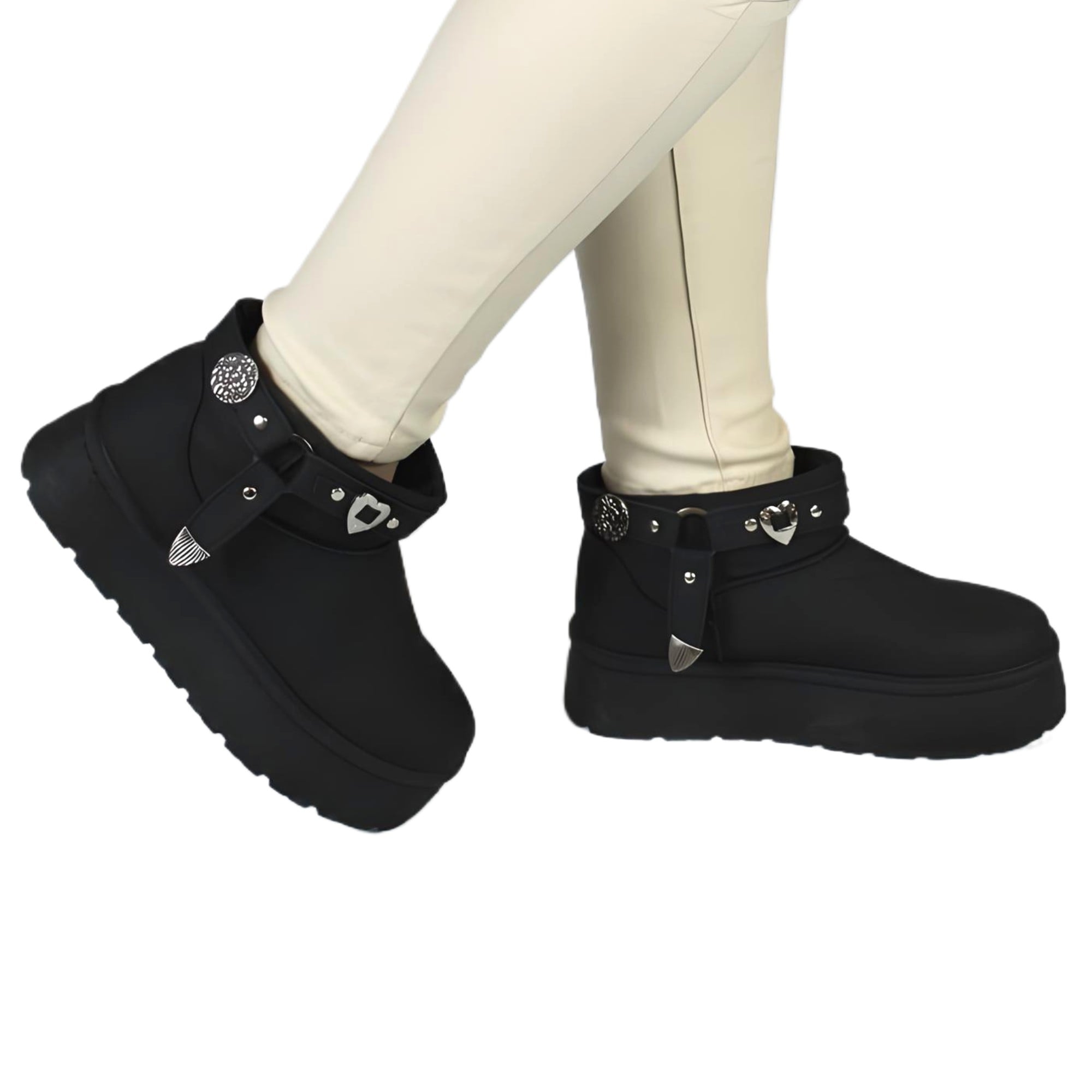 BOTIN DE MUJER 17 YASSNE NEGRO - 1